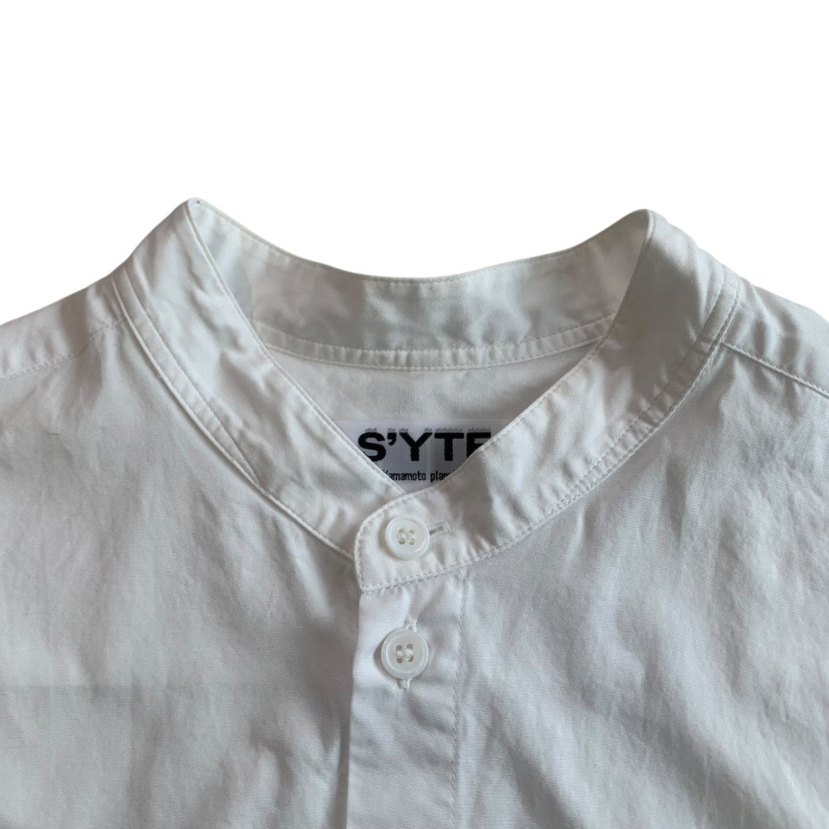 s’yte バンドカラーシャツUV-B06-080 古着・中古-6枚目のアイテム画像
