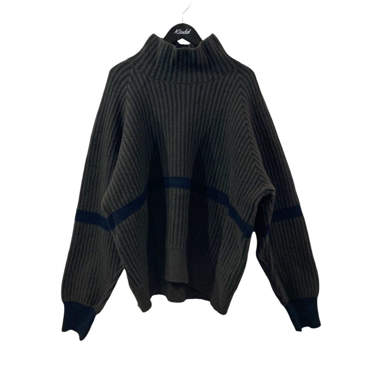 Thick Wale Rib High Neck LSタートルネックニットST.456