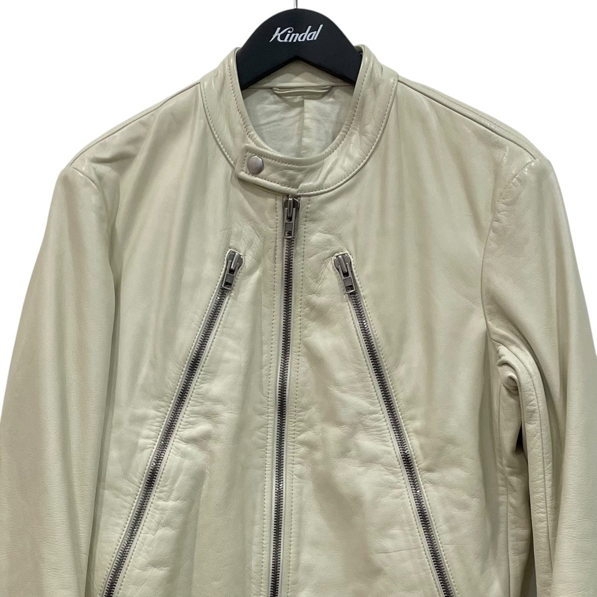 Maison Margiela 14 ここのえ期八の字 レザーライダースジャケット 28 AM006 古着・中古-3枚目のアイテム画像