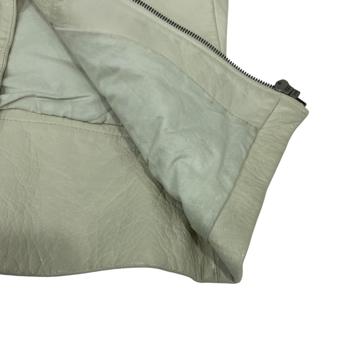 Maison Margiela 14 ここのえ期八の字 レザーライダースジャケット 28 AM006 古着・中古-5枚目のアイテム画像