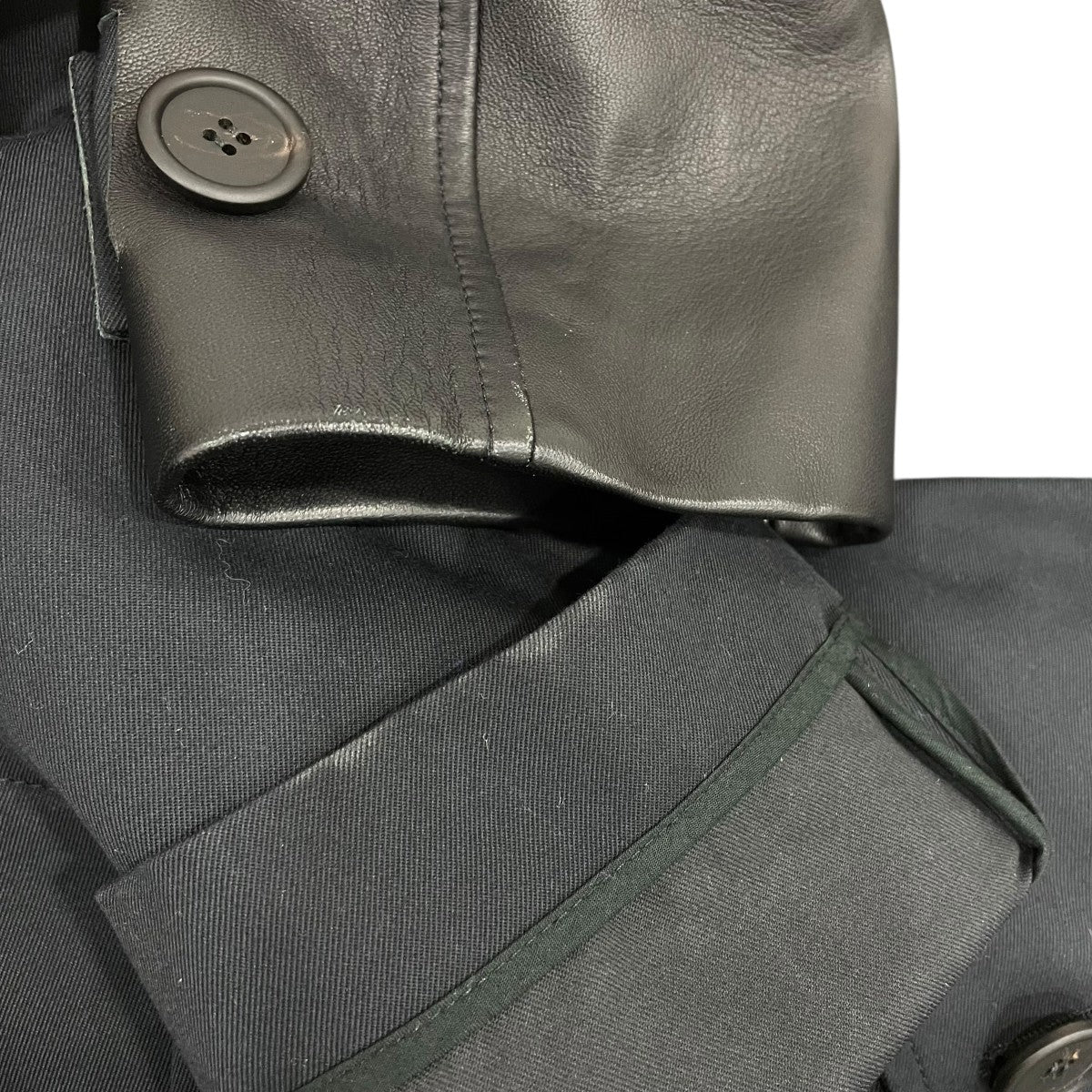 BOTTEGA VENETA レザー切替 トレンチコート613080 VF4F0 古着・中古-6枚目のアイテム画像