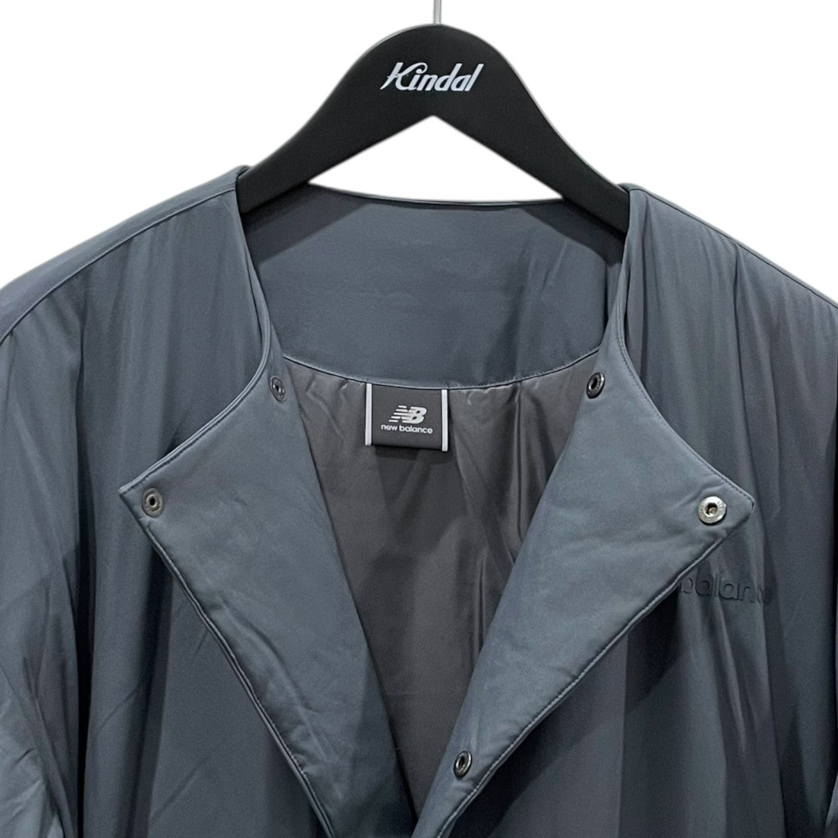 24AW 中綿ノーカラーロングコート MET24 Padded Coat メットトゥエンティフォー パデッドコート AWJ45028