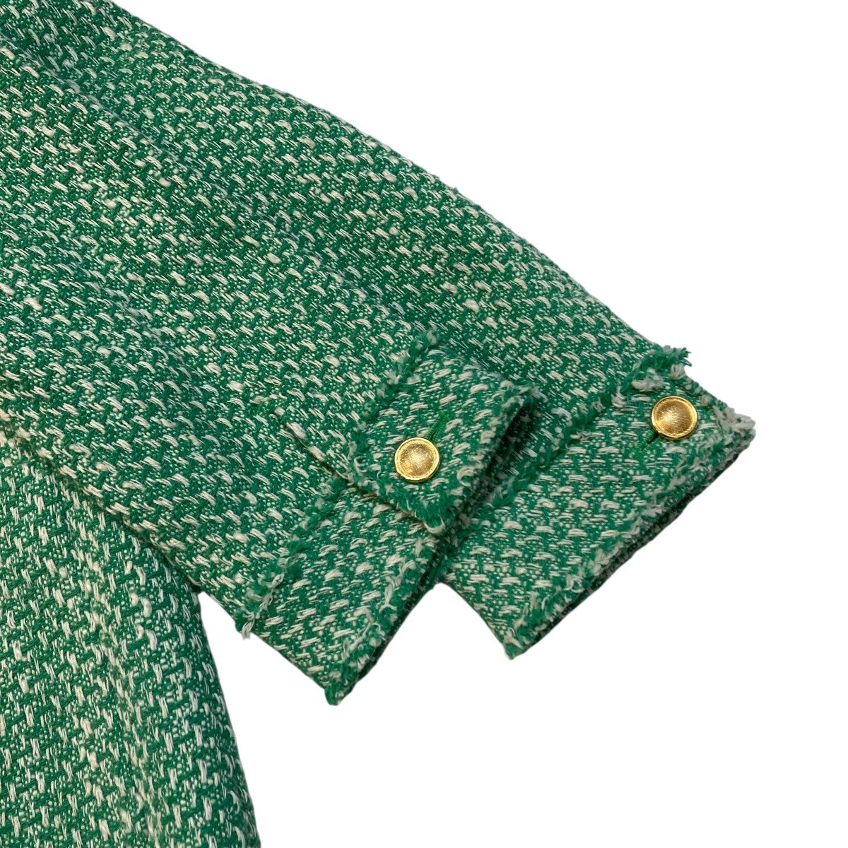saqui(サキ) ツイードジャケット23SS03 23SS03 グリーン サイズ 38