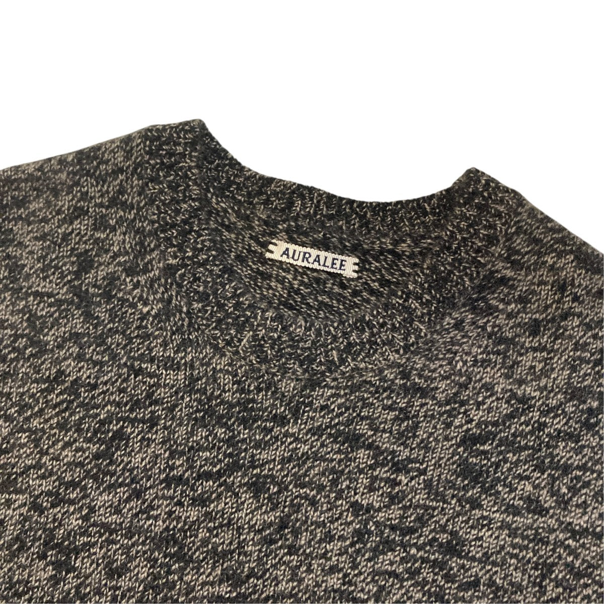 BABY CASHMERE MELANGE KNIT P OカシミヤクルーネックニットA8AP01BT