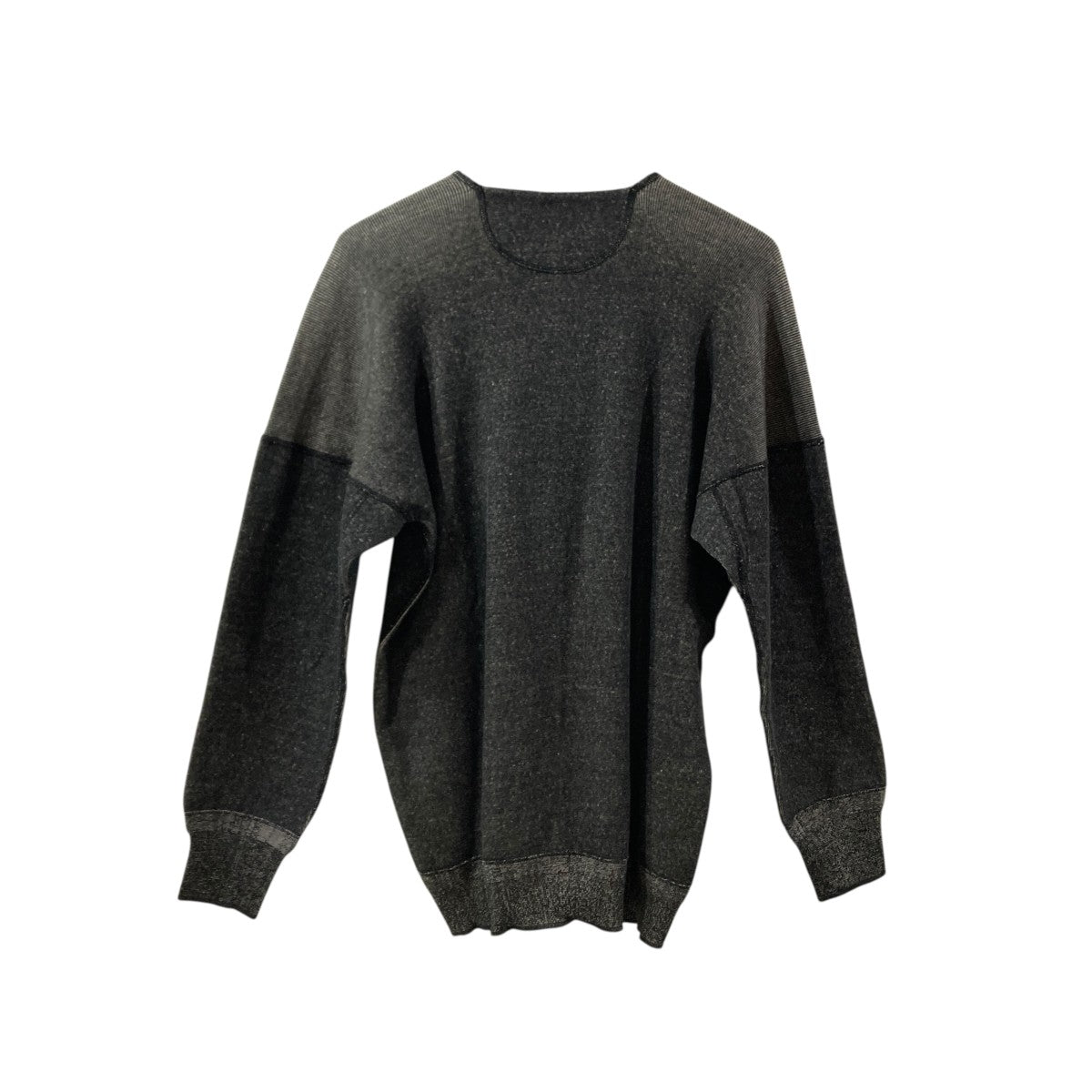 Interknit Rib Henley Neck Long Sleeveカットソー