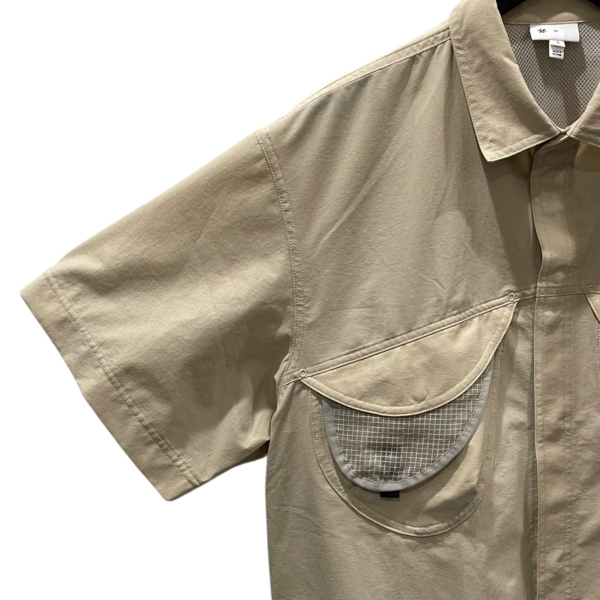 Goldwin 0 25SS 半袖シャツ S／S Asymmetric Camp Shirt ショートスリーブ アシンメトリック キャンプシャツ GZ55103 古着・中古-4枚目のアイテム画像