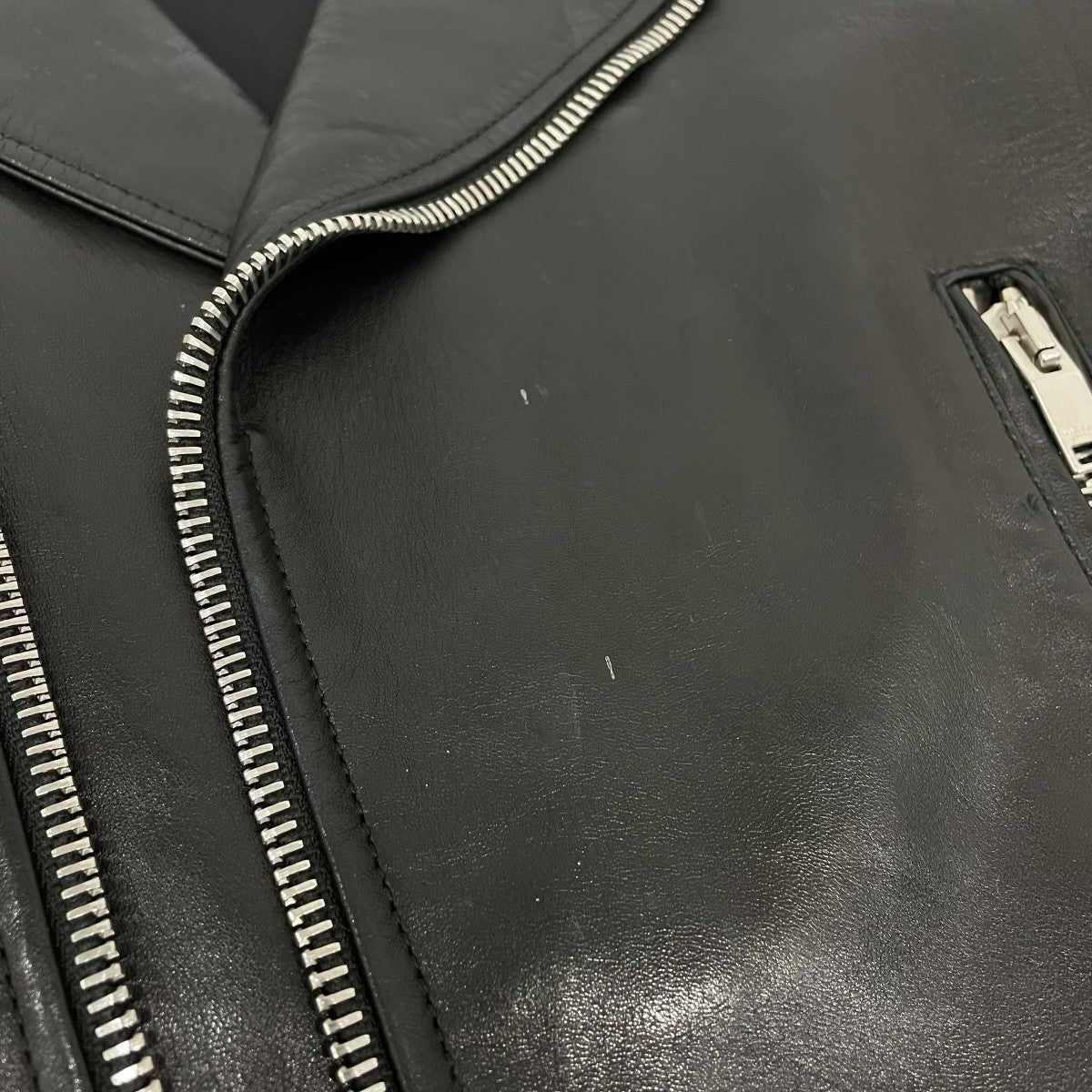 Saint Laurent Paris Classic Motorcycle Jacketライダースジャケット397290 古着・中古-7枚目のアイテム画像