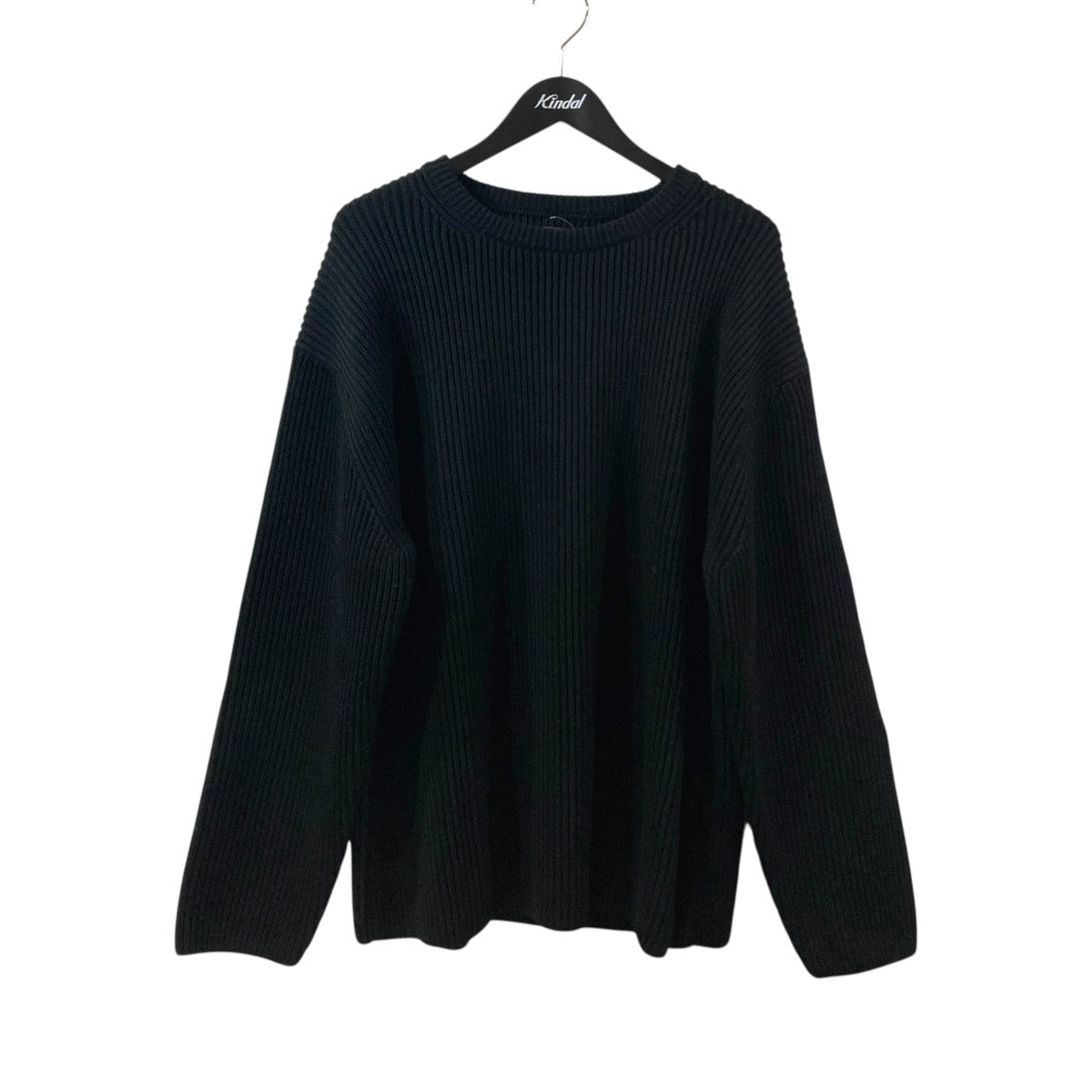 SOLID WOOL RIB CREW NECKニットBN-22FW-036