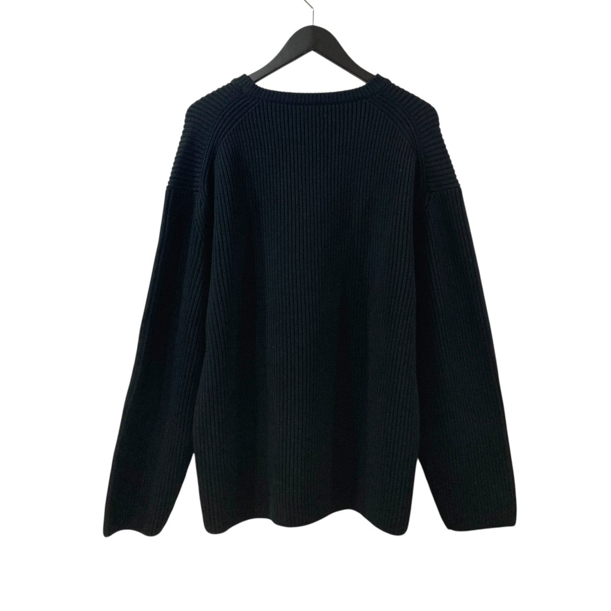 SOLID WOOL RIB CREW NECKニットBN-22FW-036