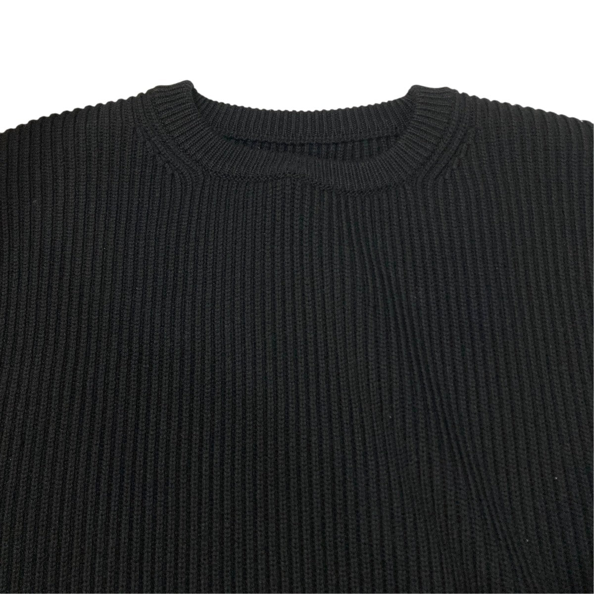 SOLID WOOL RIB CREW NECKニットBN-22FW-036