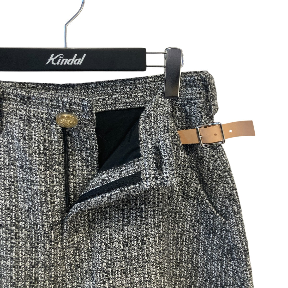 anrealage homme 07AWBUTTON TWEED SHORTSハーフパンツ 古着・中古-3枚目のアイテム画像