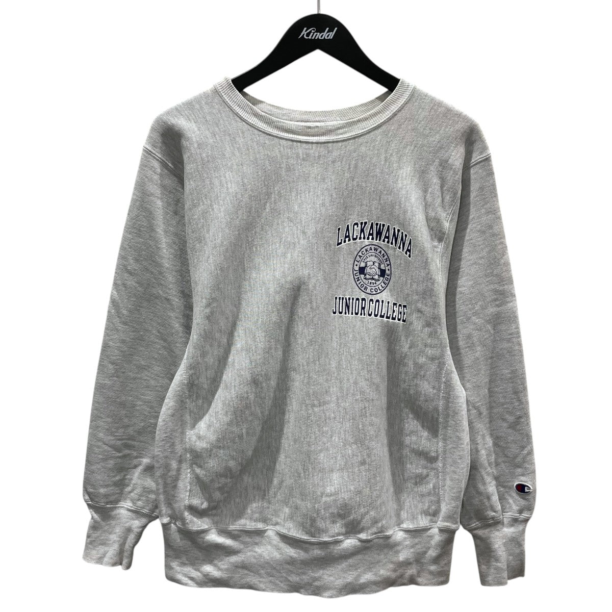 Champion 90s スウェットトレーナー LACKAWANNA JUNIOR COLLEGE ラカワナ ジュニア カレッジ REVERSE WEAVE リバースウィーブ 古着・中古-1枚目のアイテム画像