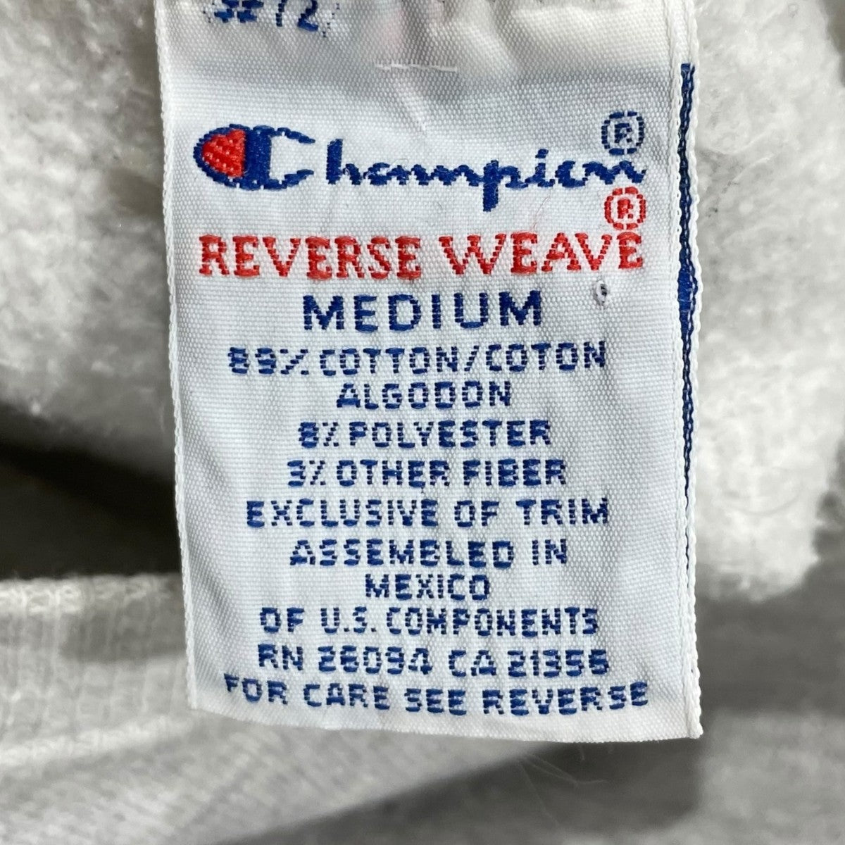 Champion 90s スウェットトレーナー LACKAWANNA JUNIOR COLLEGE ラカワナ ジュニア カレッジ REVERSE WEAVE リバースウィーブ 古着・中古-8枚目のアイテム画像