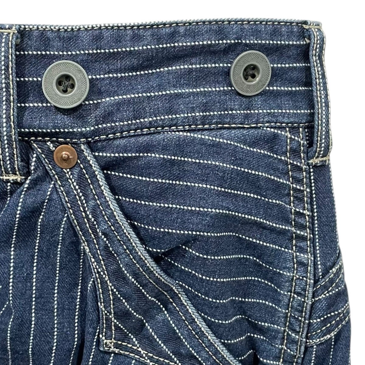 ストライプ柄デニムパンツ OLD HICKORY DENIM PANTS オールドヒッコリー デニムパンツ 782-3911008