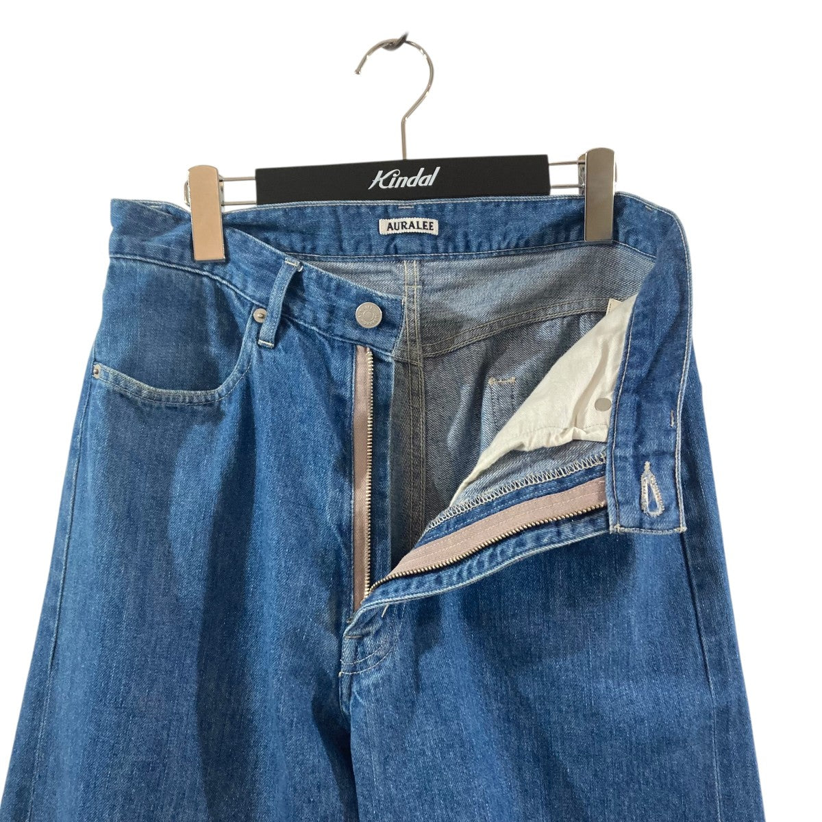 AURALEE SELVEDGE LIGHT DENIM PANTSデニムパンツA22AP02SD 古着・中古-4枚目のアイテム画像
