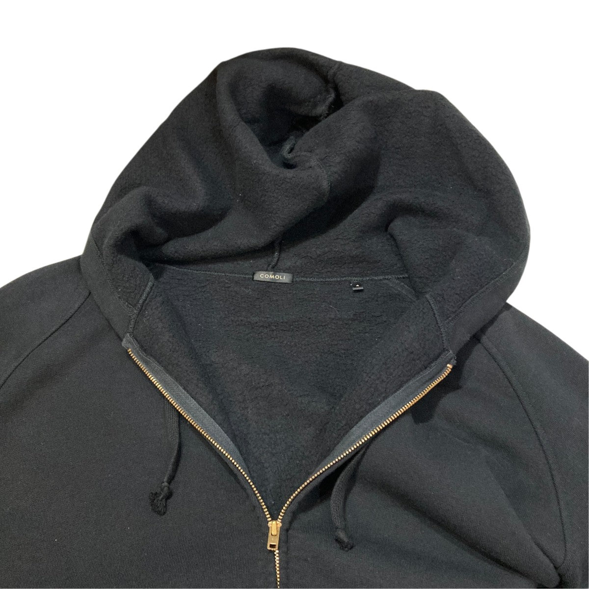 COMOLI コットン裏毛ジップパーカジップパーカーC03-05001 古着・中古-4枚目のアイテム画像