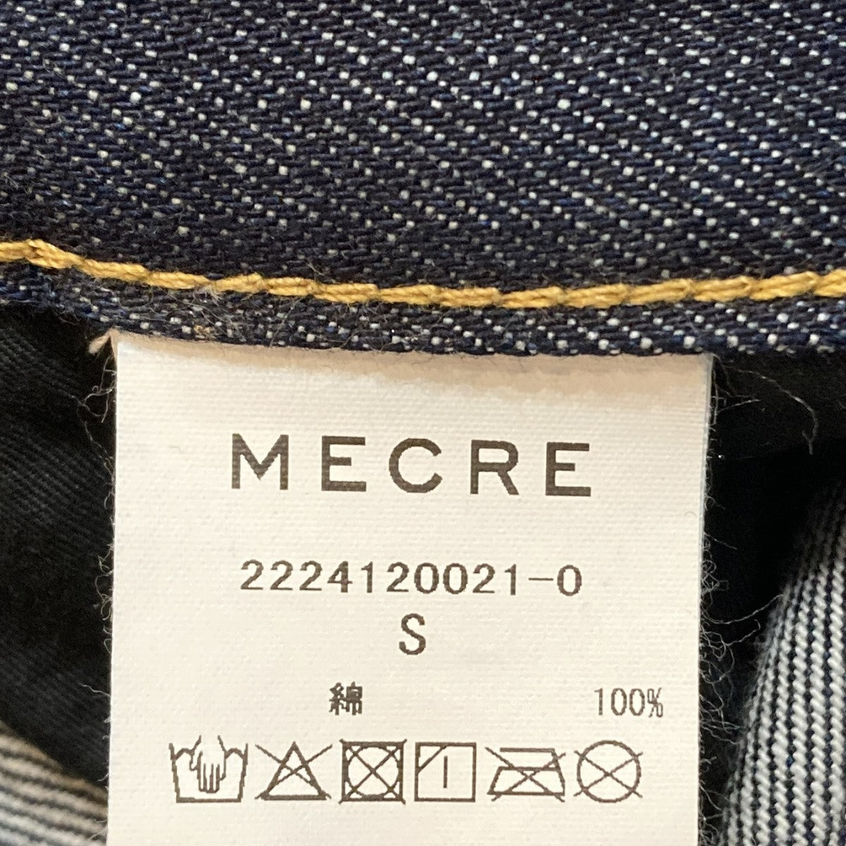 ロールアップコーティングデニムデニムパンツ2224120021-0