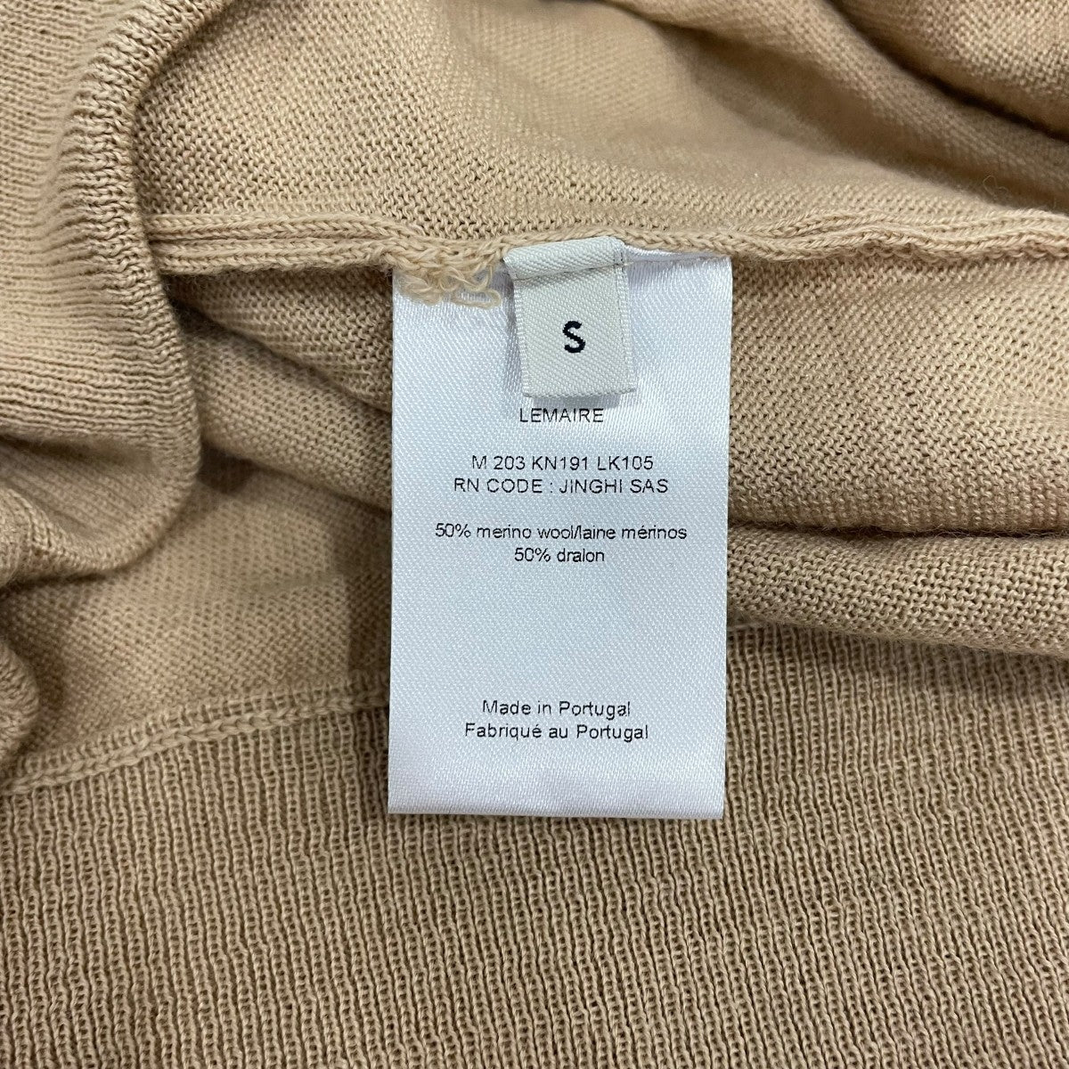 LEMAIRE Wool TurtleneckタートルネックニットM 203 KN191 LK105 古着・中古-6枚目のアイテム画像