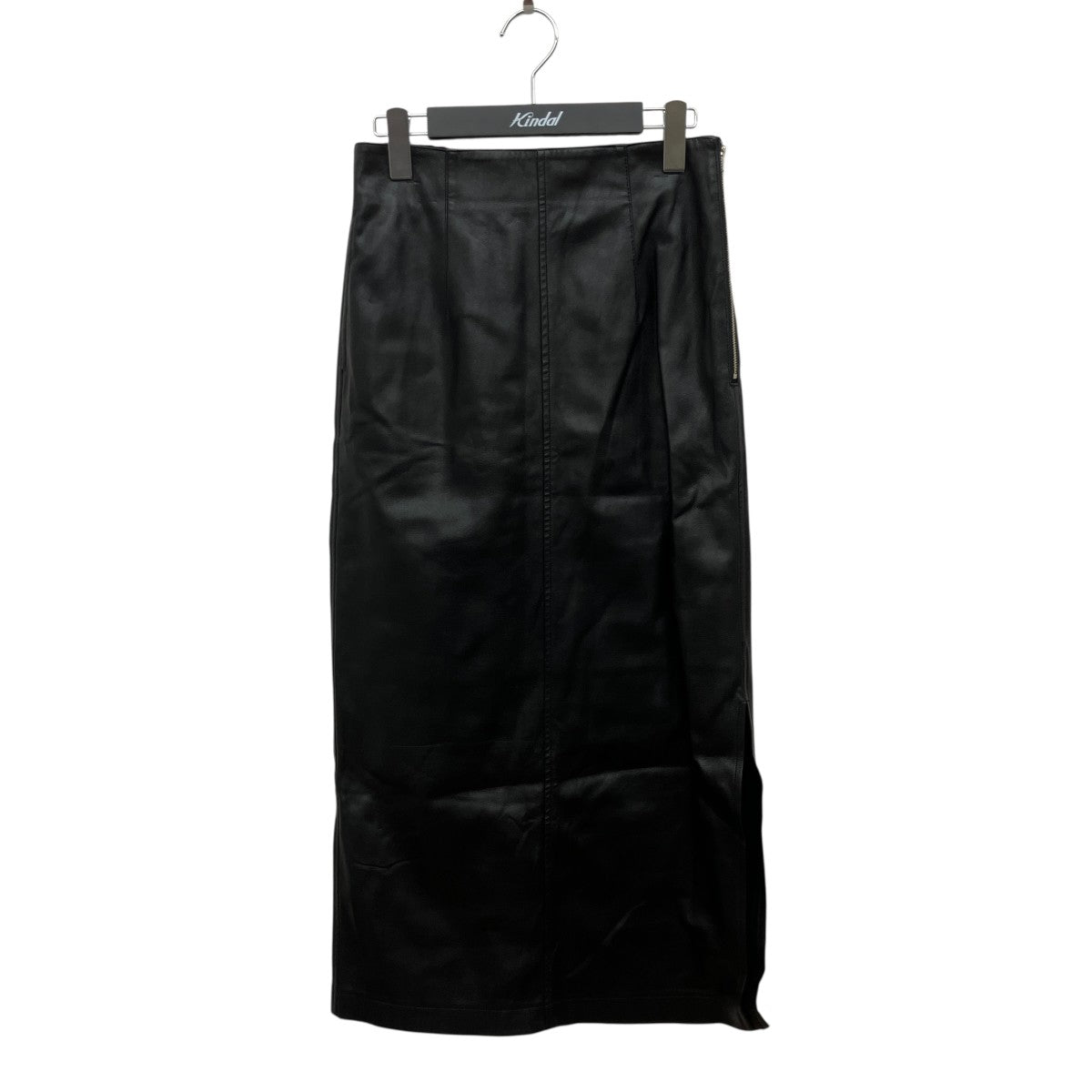 レザーライクIラインロングレザースカート12-05-24-05031