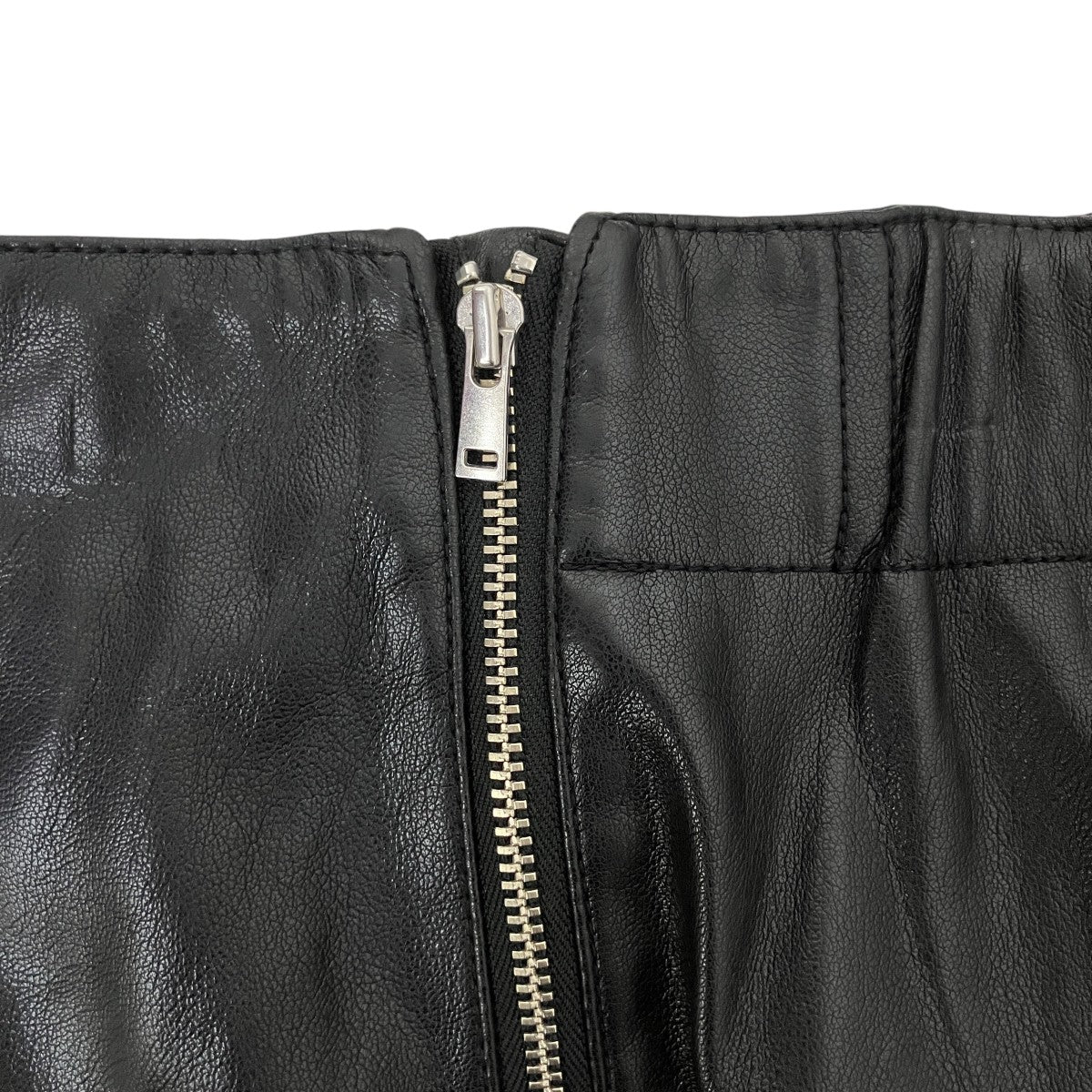 レザーライクIラインロングレザースカート12-05-24-05031