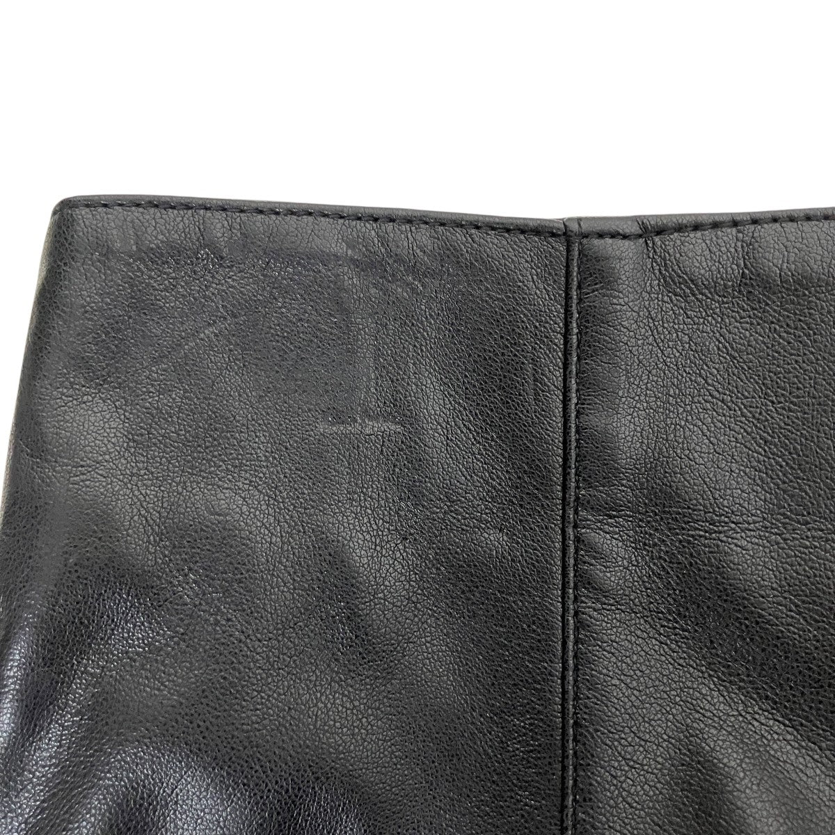 レザーライクIラインロングレザースカート12-05-24-05031