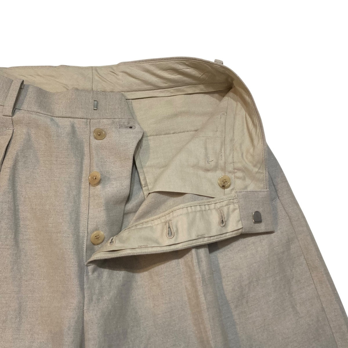 W Li 2tuck Wide Tapered TrousersスラックスパンツNEP-SS2503M