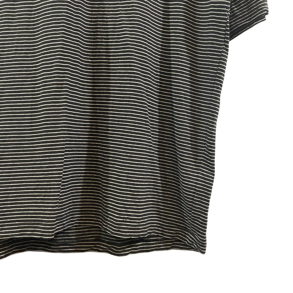 BATONER×SHIPS SUMMER WOOL T-SHIRTボーダーTシャツBN-25SM-109 古着・中古-3枚目のアイテム画像