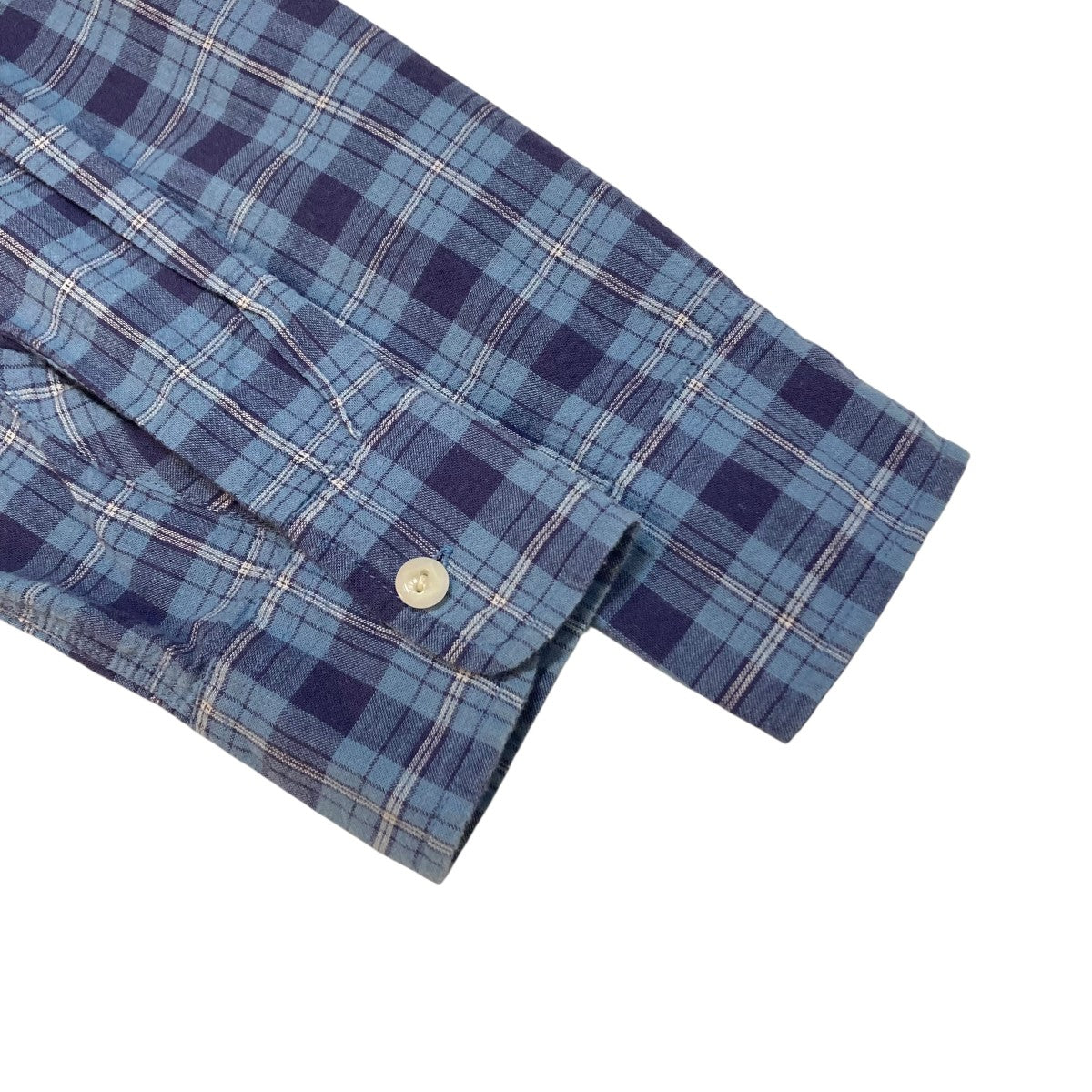 WYTHE NEW YORK CTN LNN PLAID WORKSHIRTワークチェックシャツ111-11-4470 古着・中古-4枚目のアイテム画像