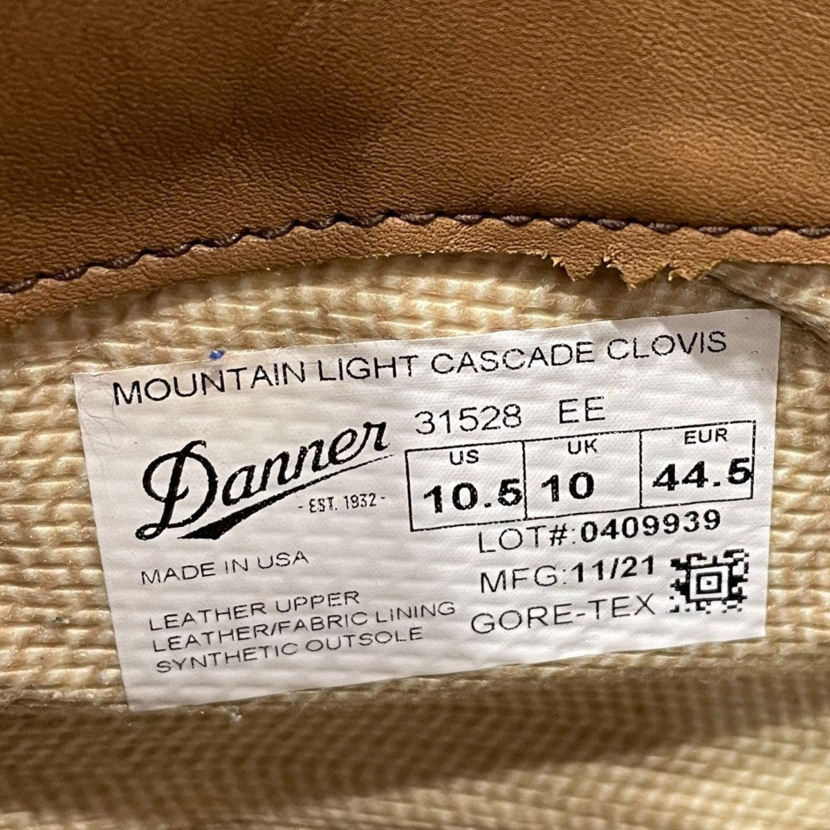 マウンテンブーツ MOUNTAIN LIGHT CASCADE CLOVIS マウンテンライト カスケード クローヴィス 31528