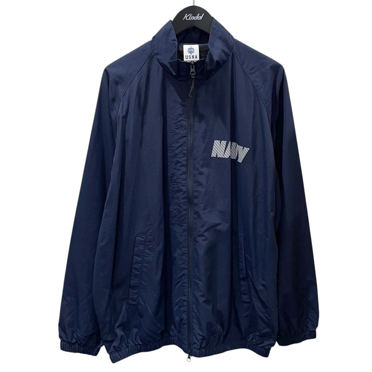USNA(United States Naval Academy) ジップアップナイロンジャケット Nylon Training Jacket ナイロン トレーニングジャケット 古着・中古-1枚目のアイテム画像