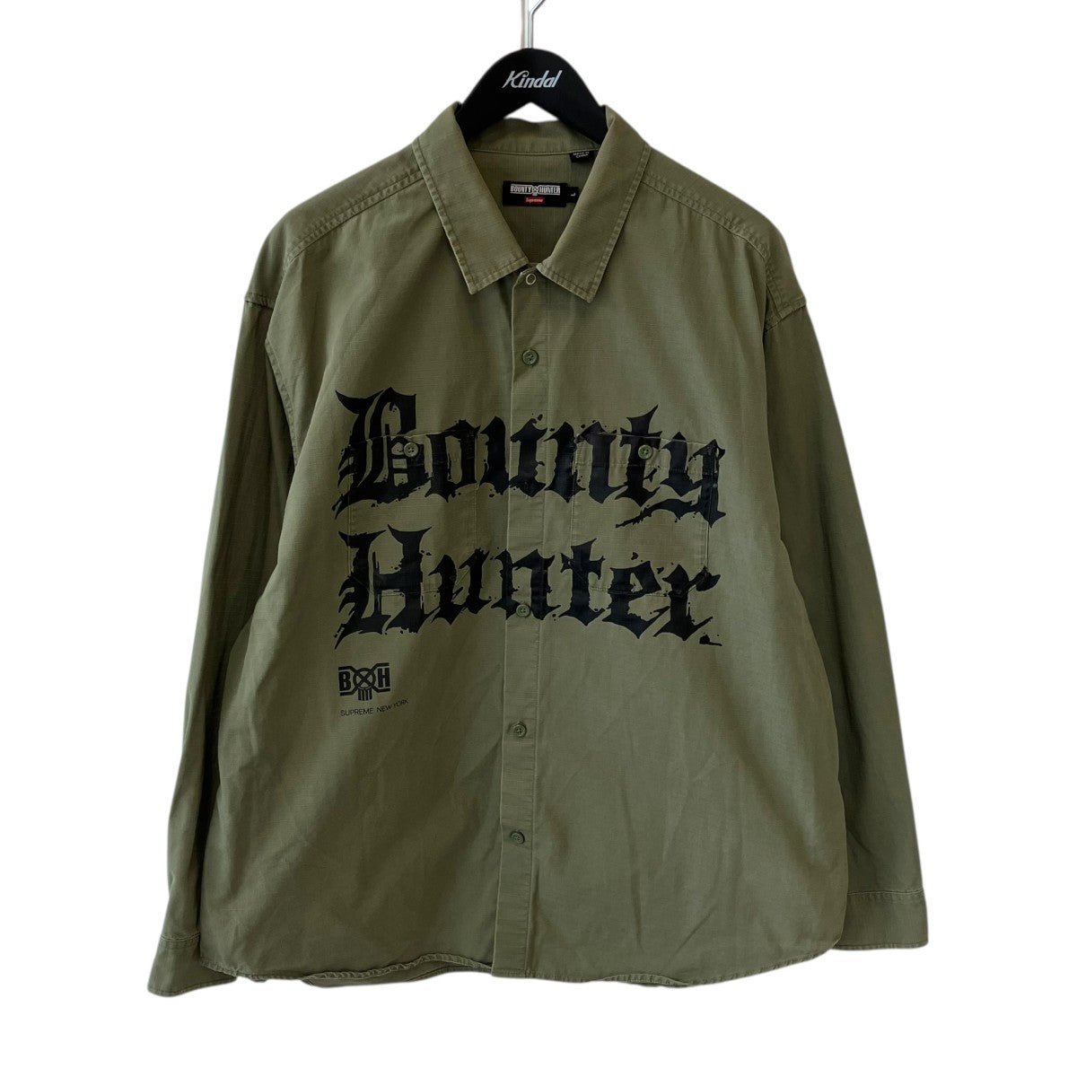 Supreme×BOUNTY HUNTER Ripstop Shirtミリタリーシャツ 古着・中古-1枚目のアイテム画像