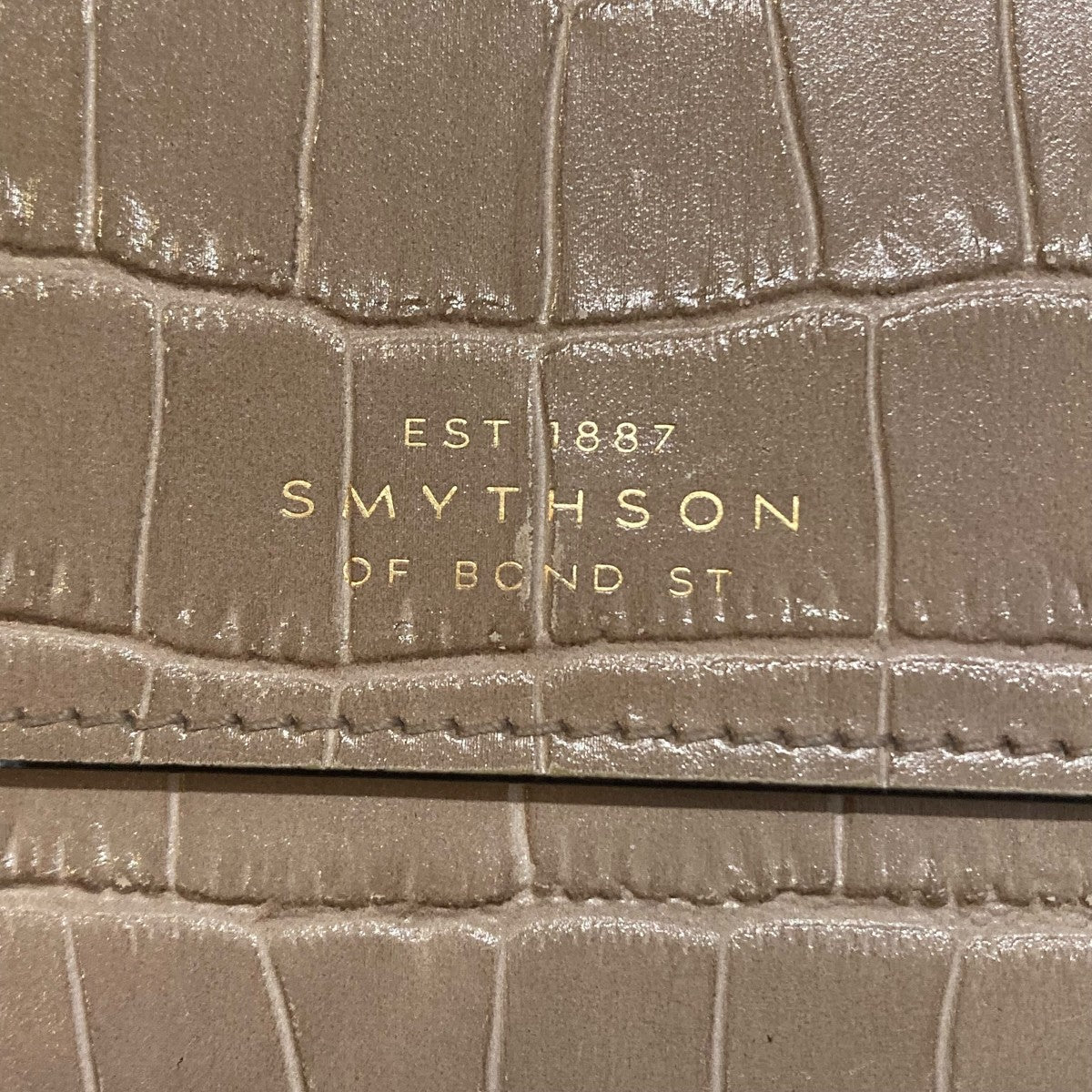 SMYTHSON クロコ型押し2つ折り財布 古着・中古-10枚目のアイテム画像