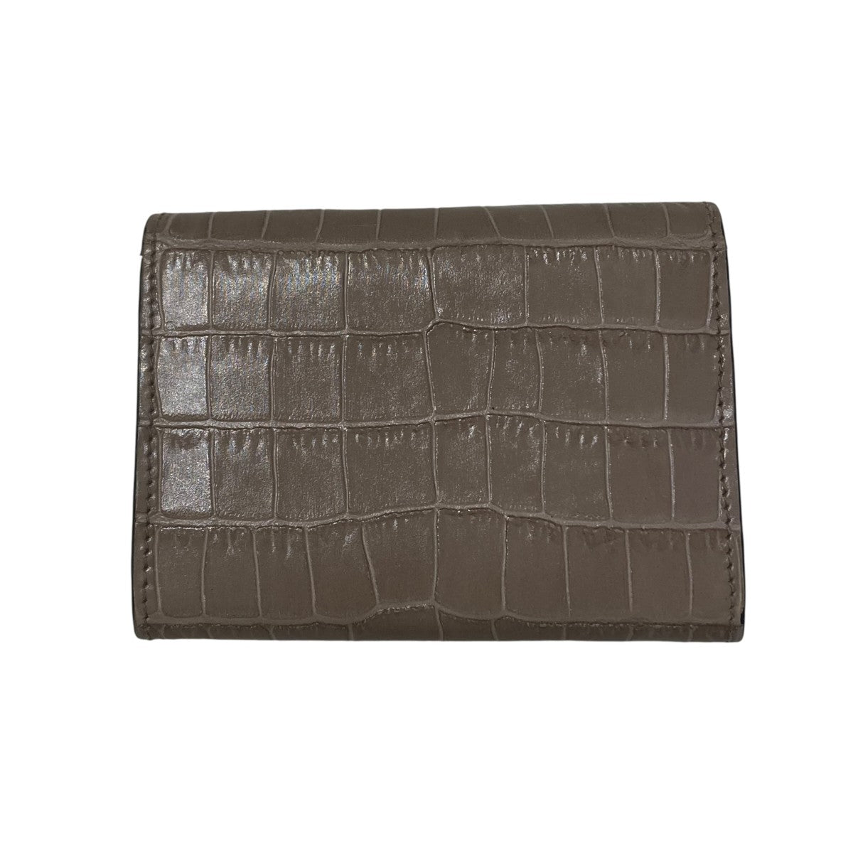 SMYTHSON クロコ型押し2つ折り財布 古着・中古-2枚目のアイテム画像