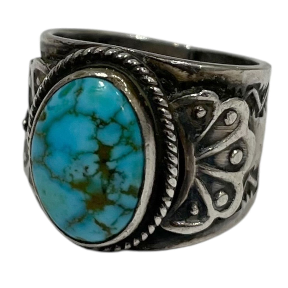 インディアンジュエリー ターコイズリング SUNSHINE REEVES サンシャイン リーブス EGYPTIAN TURQUOISE 古着・中古-1枚目のアイテム画像