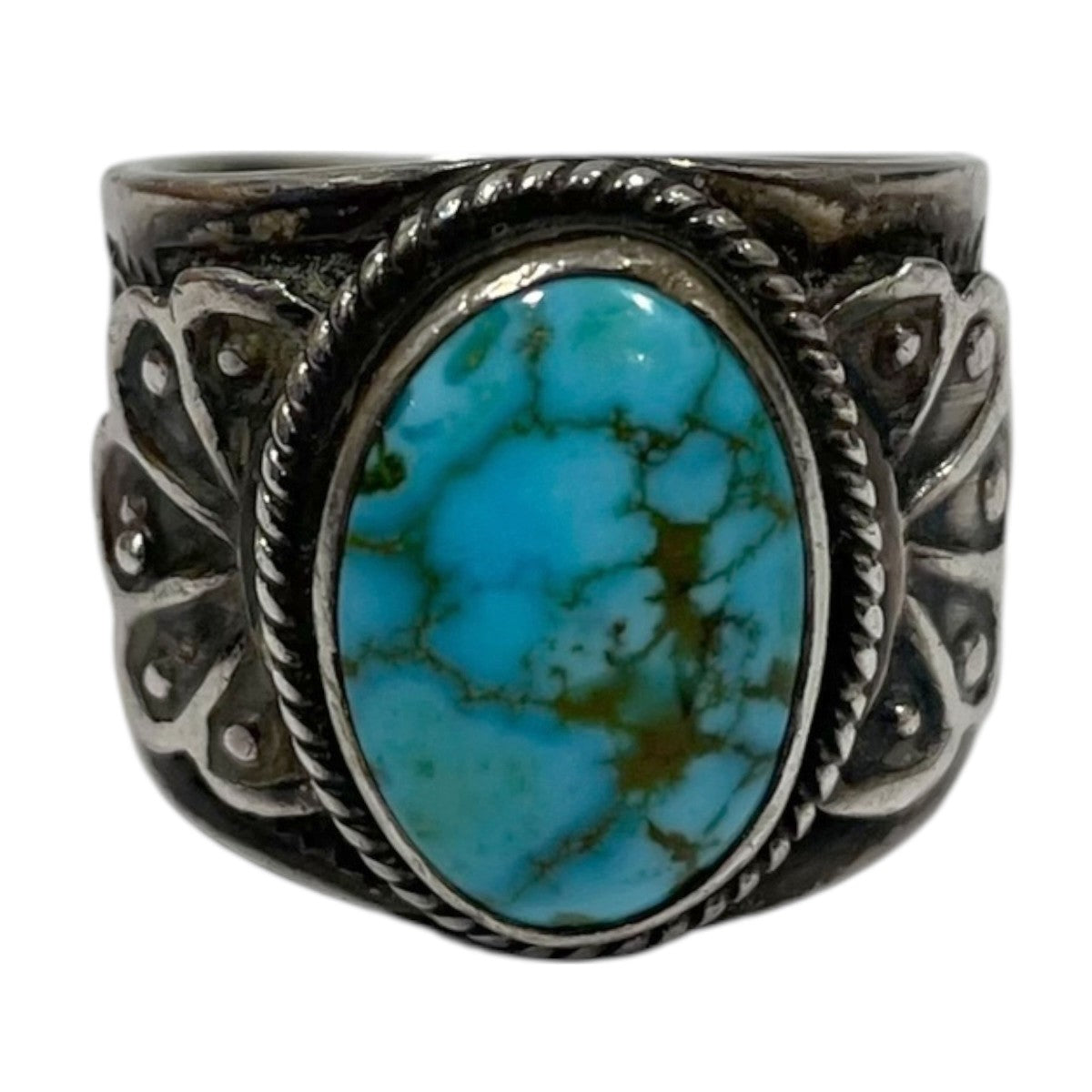 インディアンジュエリー ターコイズリング SUNSHINE REEVES サンシャイン リーブス EGYPTIAN TURQUOISE 古着・中古-2枚目のアイテム画像