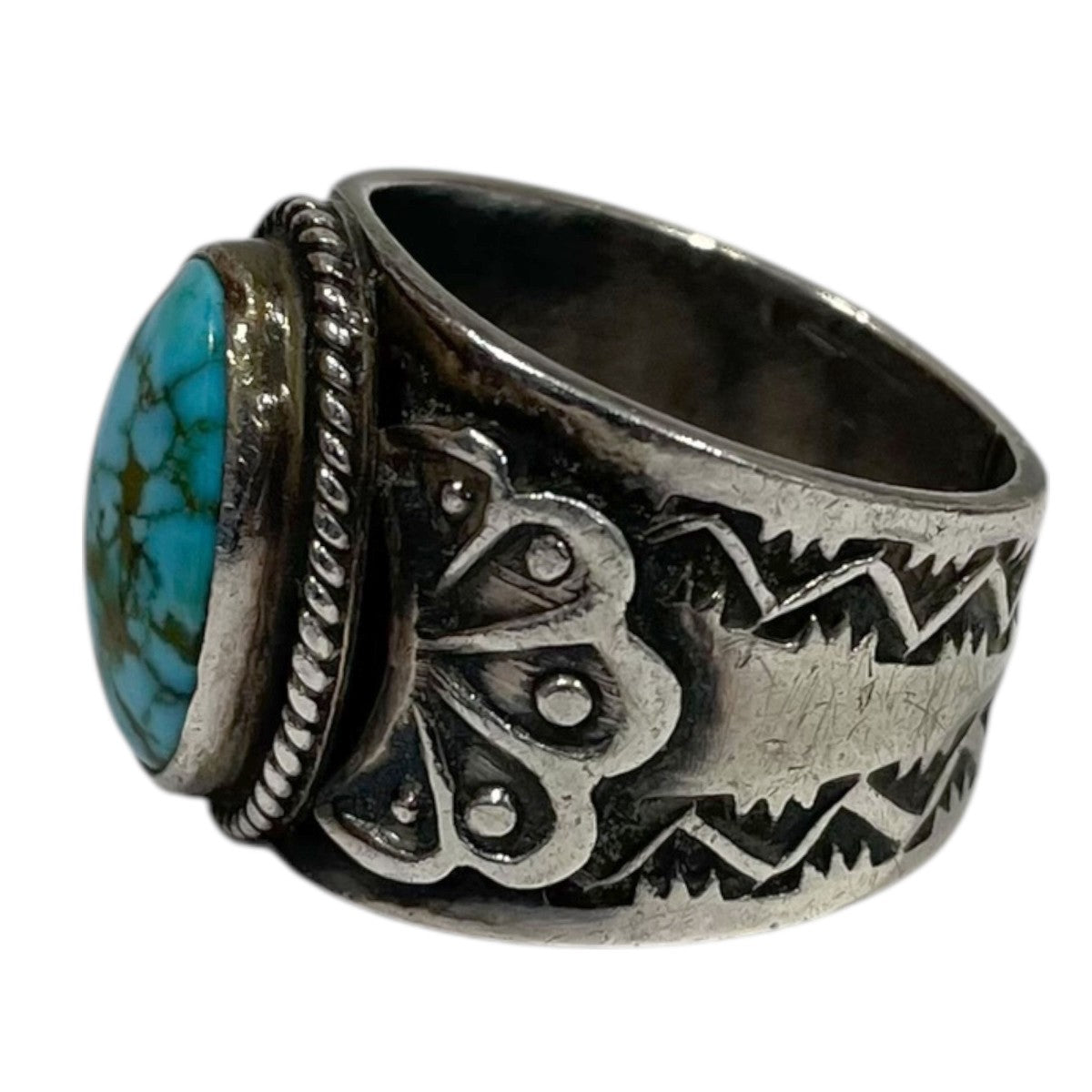 インディアンジュエリー ターコイズリング SUNSHINE REEVES サンシャイン リーブス EGYPTIAN TURQUOISE 古着・中古-3枚目のアイテム画像