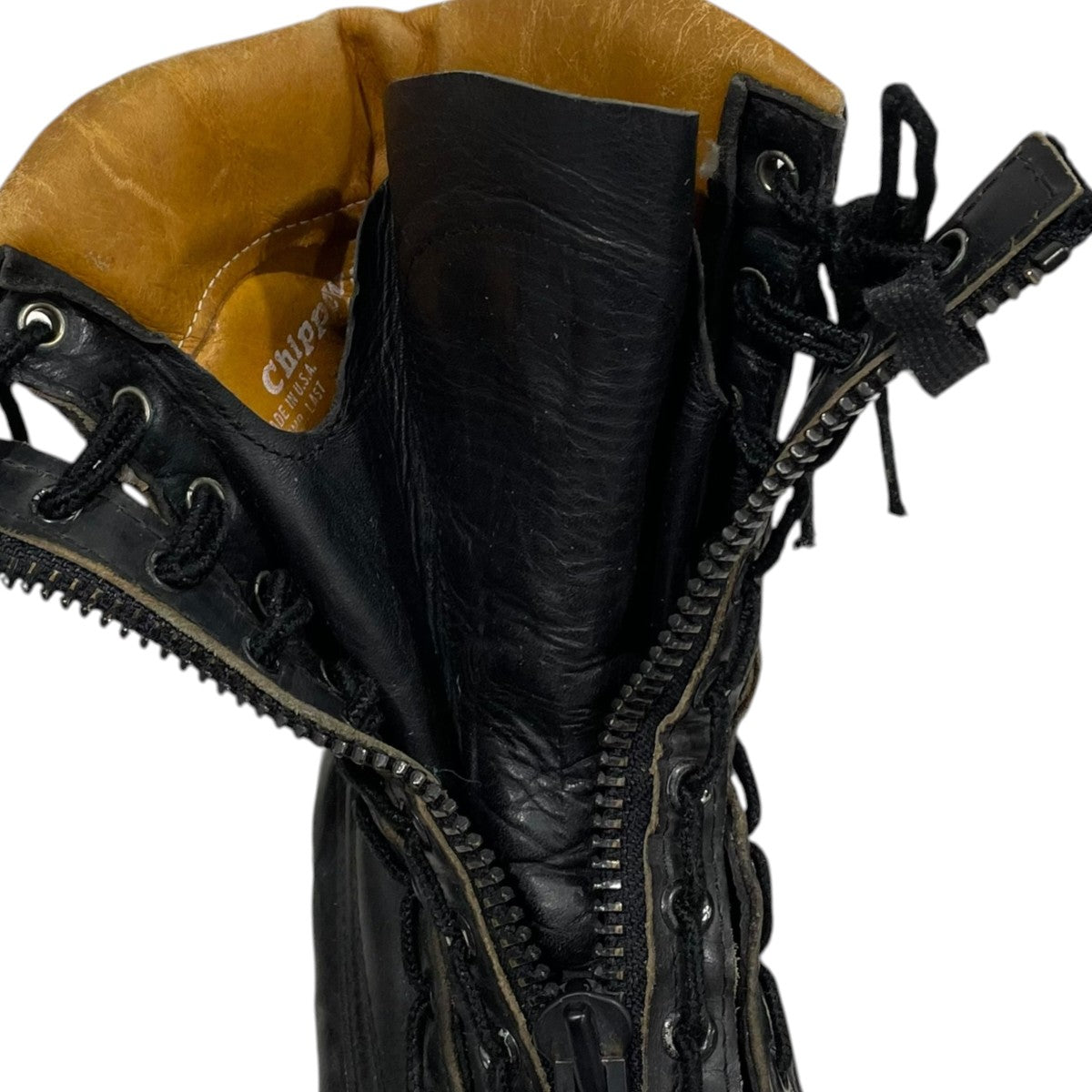 CHIPPEWA センタージップレザーブーツ Fireman Boots ファイヤーマンブーツ 27422 古着・中古-5枚目のアイテム画像