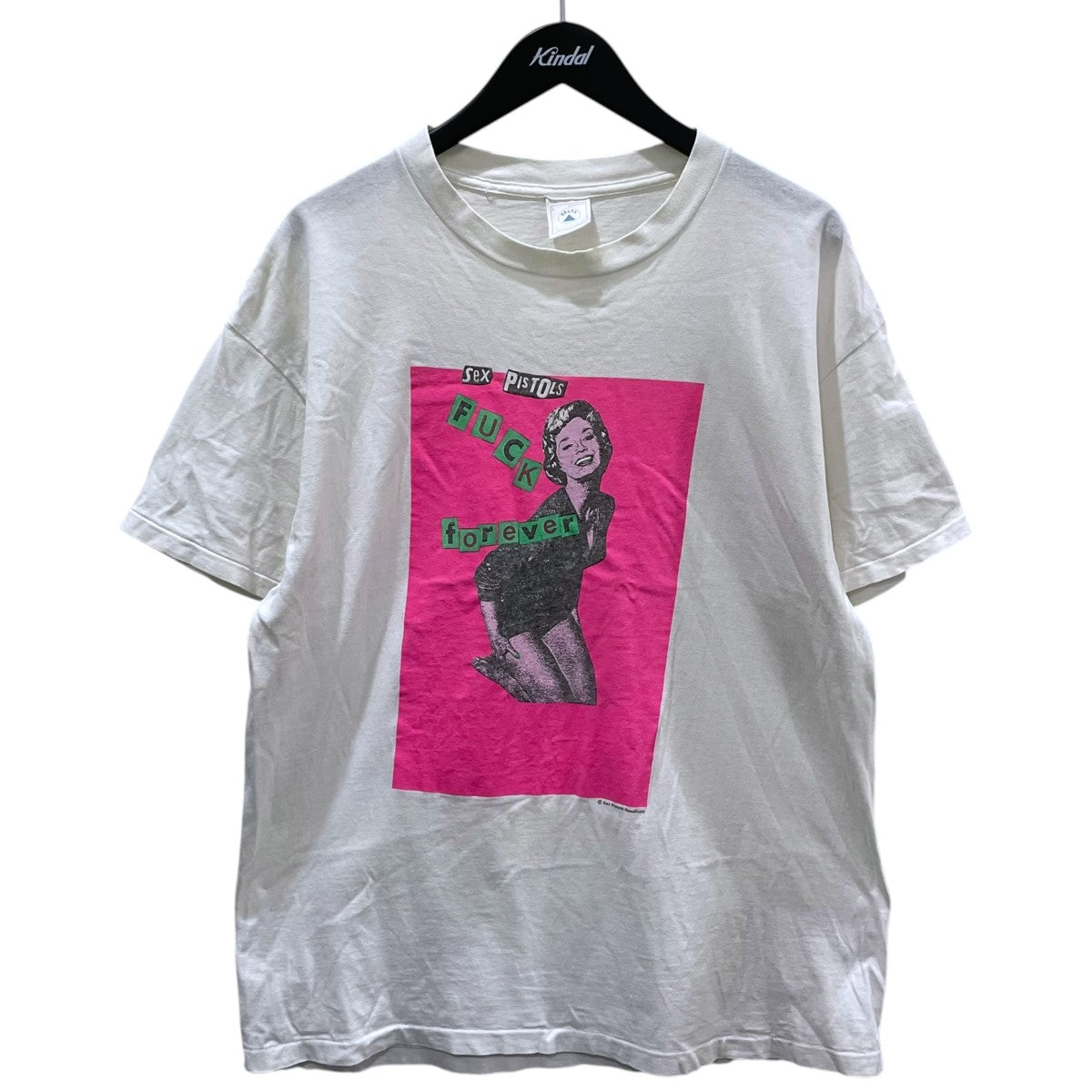 VINTAGE 90s プリントTシャツ SEX PISTOLS セックスピストルズ FUCK Forever 古着・中古-1枚目のアイテム画像