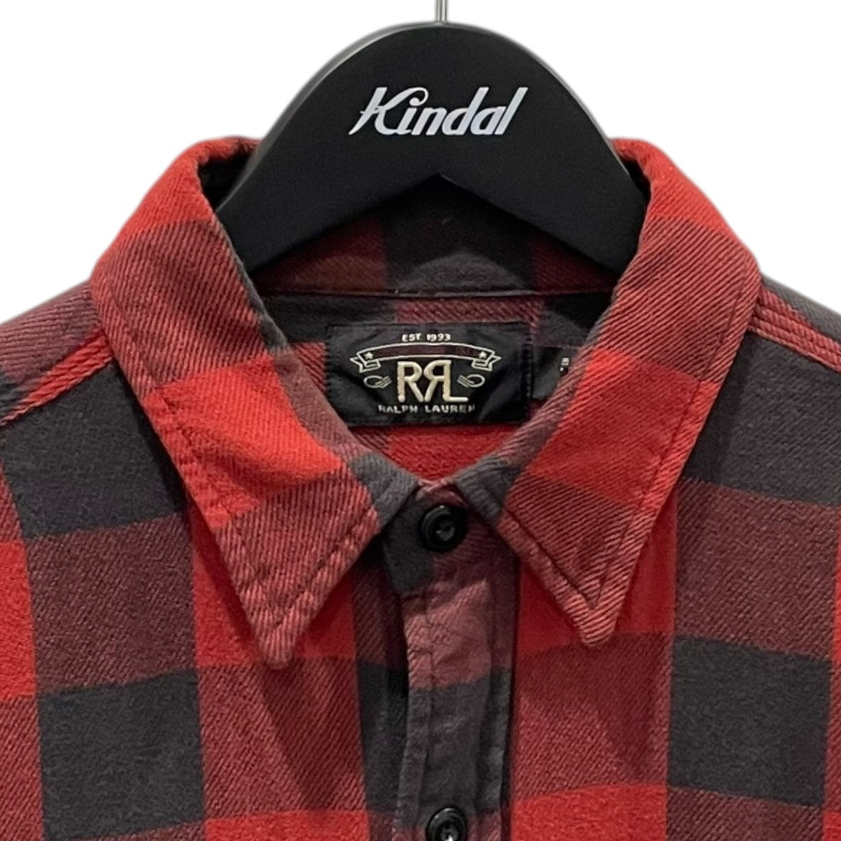 RRL 18AW バッファローチェック柄ツイルワークシャツ Buffalo Check Twill Workshirt 782681646001 古着・中古-3枚目のアイテム画像