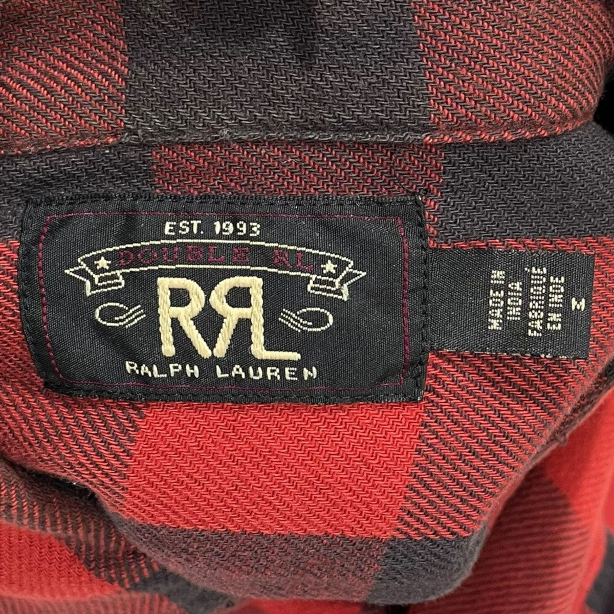 RRL 18AW バッファローチェック柄ツイルワークシャツ Buffalo Check Twill Workshirt 782681646001 古着・中古-7枚目のアイテム画像