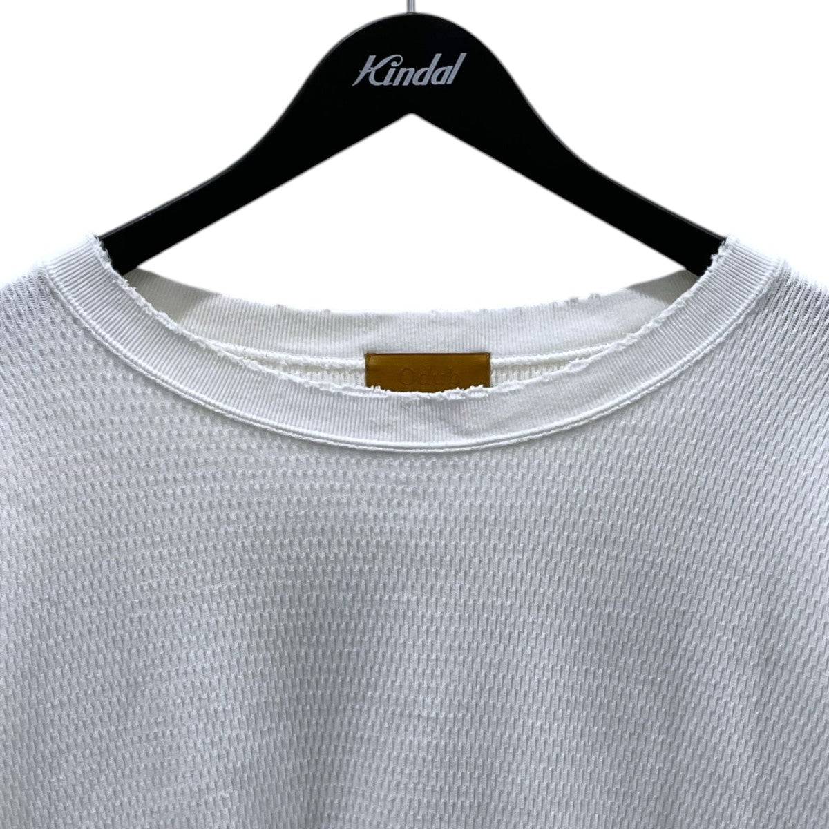 Odub×JOURNAL STANDARD 23SS ダメージ加工ハニカム長袖カットソー THERMAL CREW NECK TOP サーマル クルーネック トップ ODJSW-23SS-01CS 古着・中古-3枚目のアイテム画像
