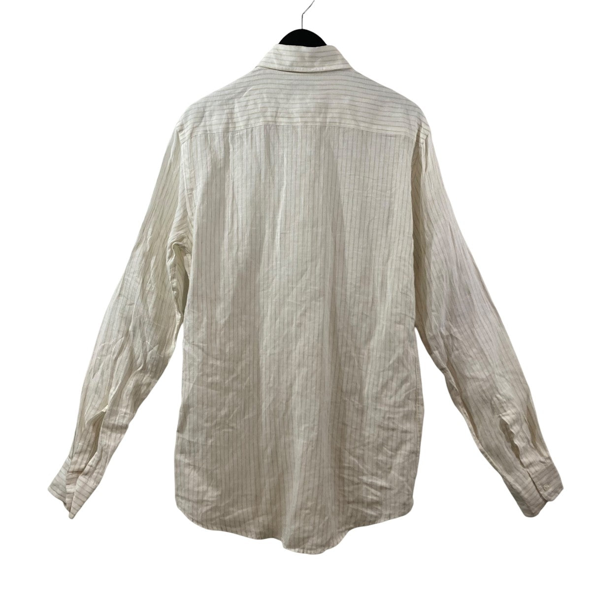 BURBERRY ストライプリネンシャツ 古着・中古-2枚目のアイテム画像