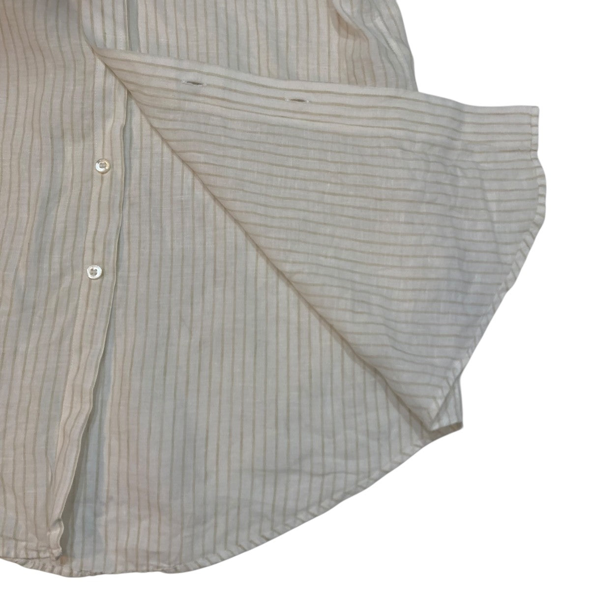 BURBERRY ストライプリネンシャツ 古着・中古-5枚目のアイテム画像