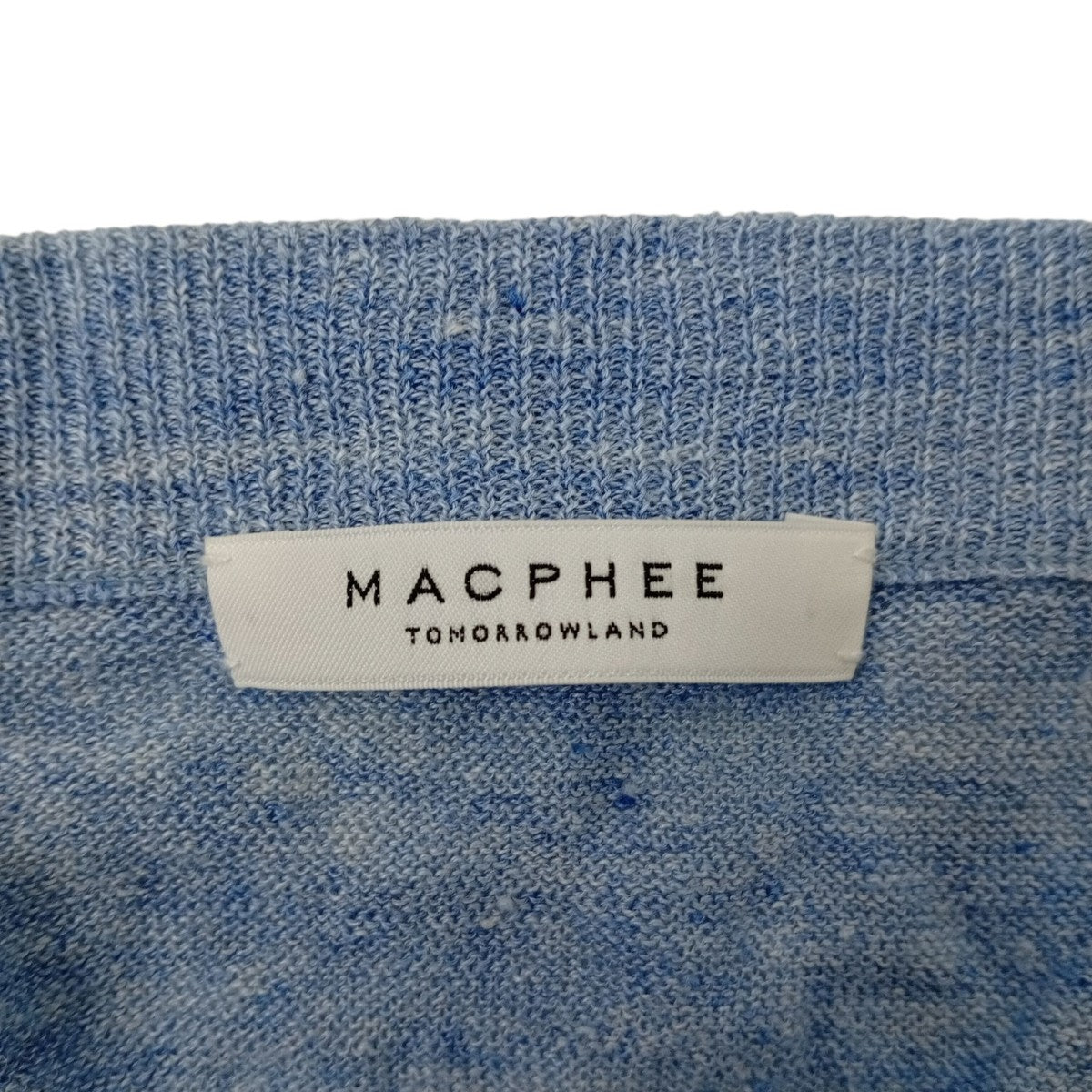 MACPHEE プレーン Vネックカーディガン12-02-22-02403 古着・中古-3枚目のアイテム画像
