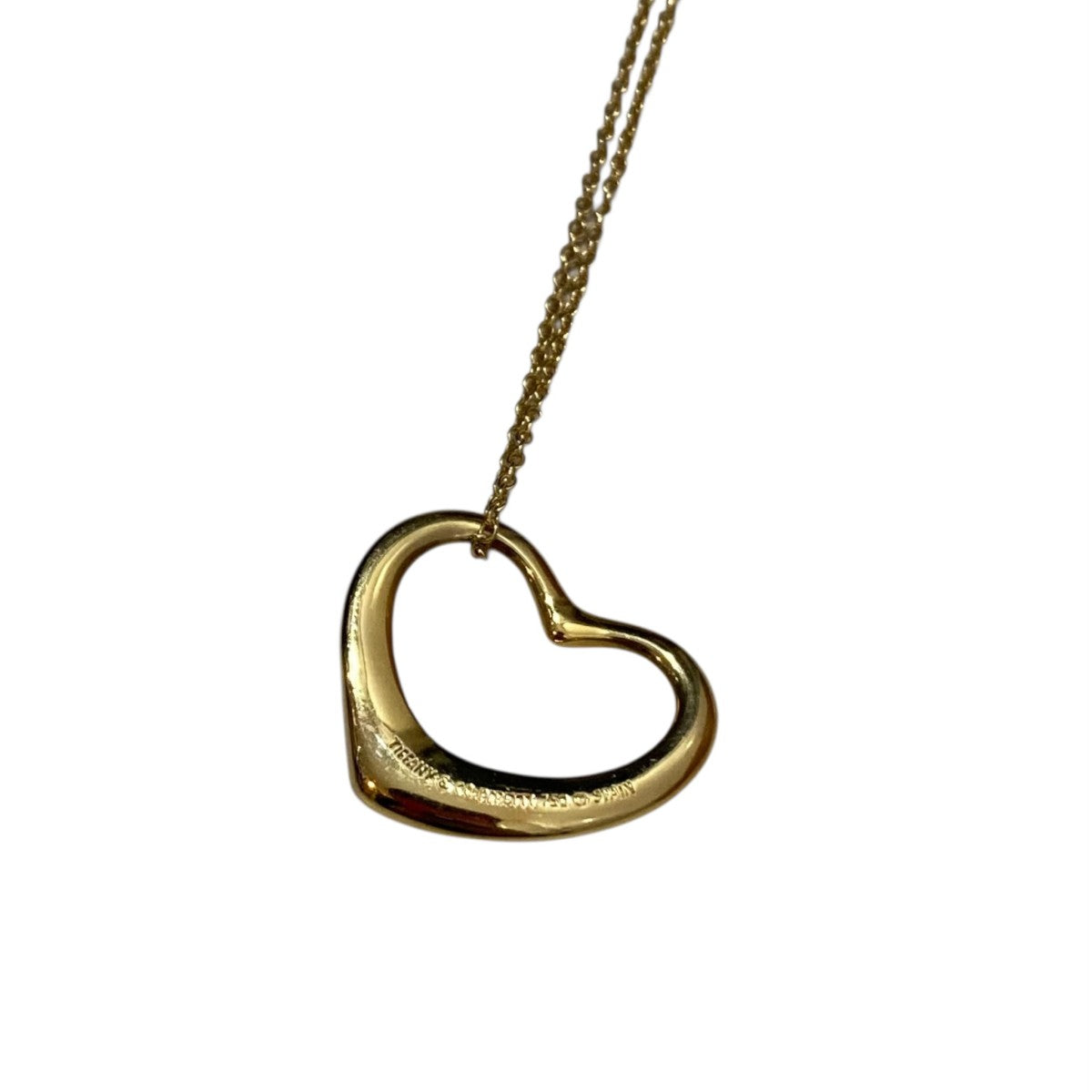 Tiffany ＆ Co． オープンハートネックレス ゴールド 古着・中古-2枚目のアイテム画像