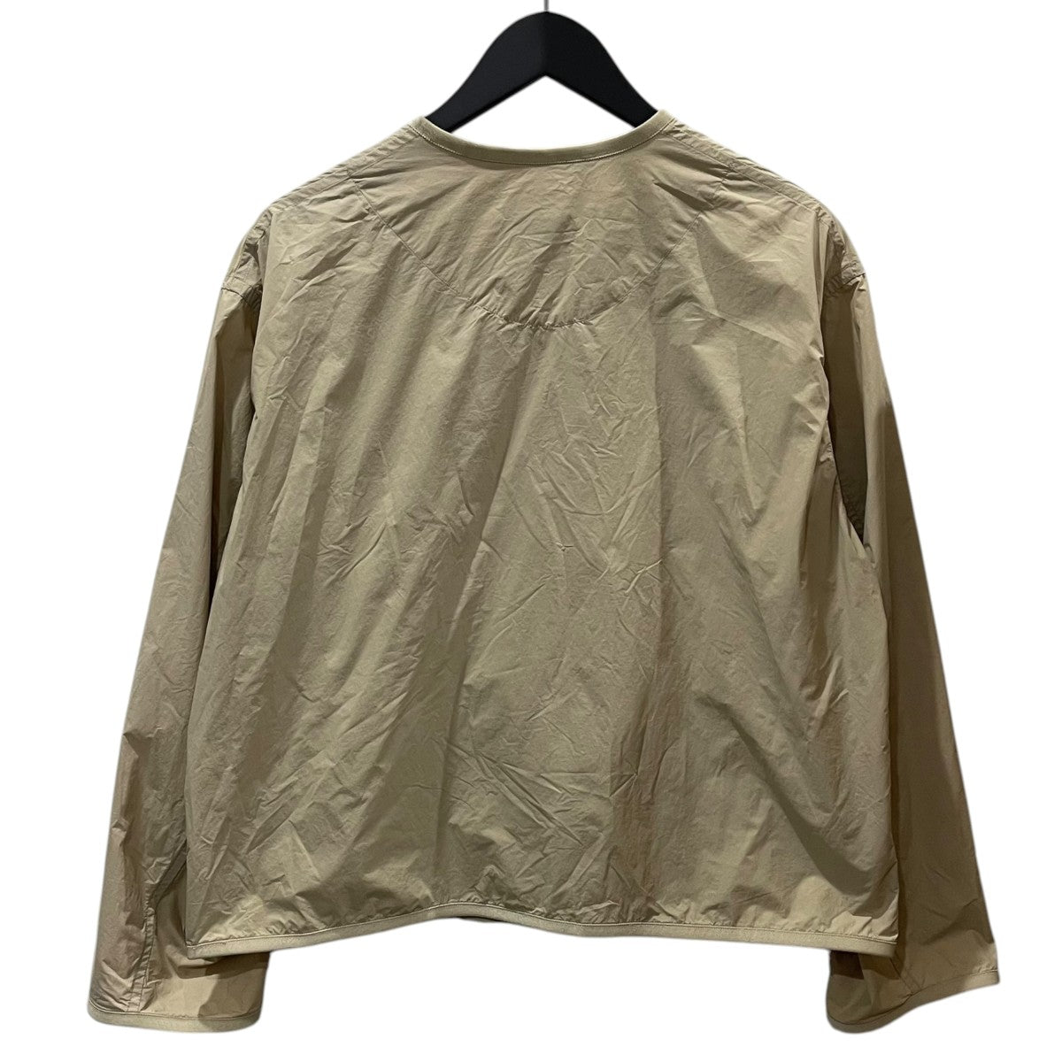 23SS ノーカラーナイロンジャケット NYLON TUSSER COLLARLESS JACKET ナイロンタッサーカラーレスジャケット DT-A0279