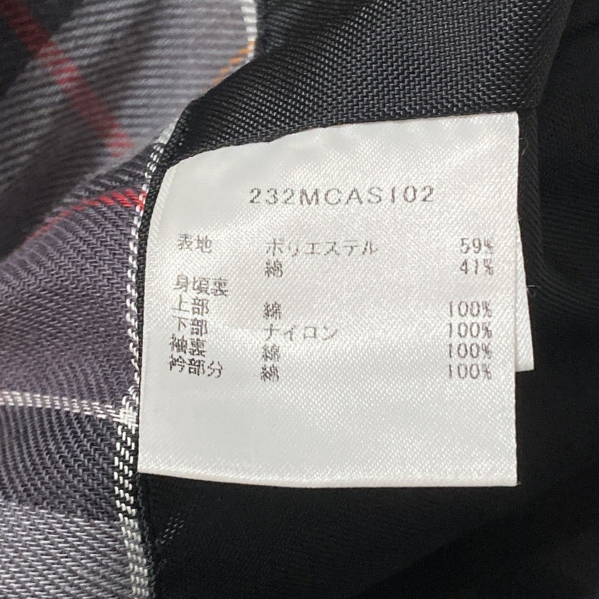 ジャケット232MCAS102