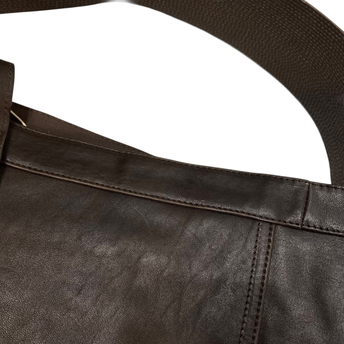 Taiga Takahashi NEWSBOY BAG HORSE LEATHERレザーバッグ004 古着・中古-8枚目のアイテム画像