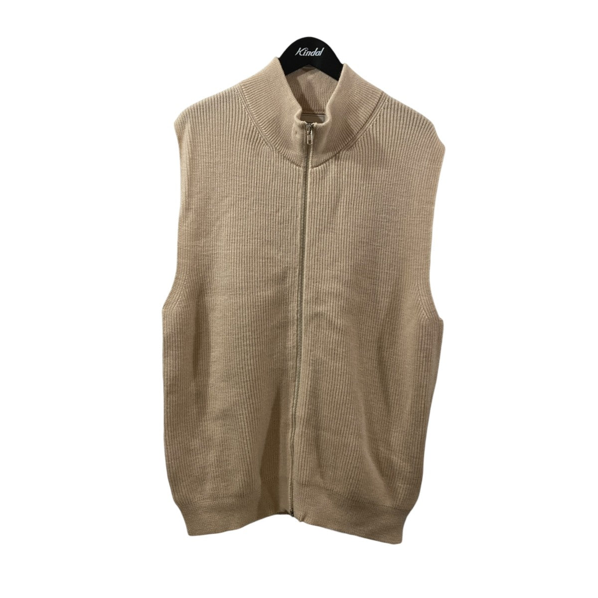 Wool Low Gauge Zipup Vestニットベスト243-91201