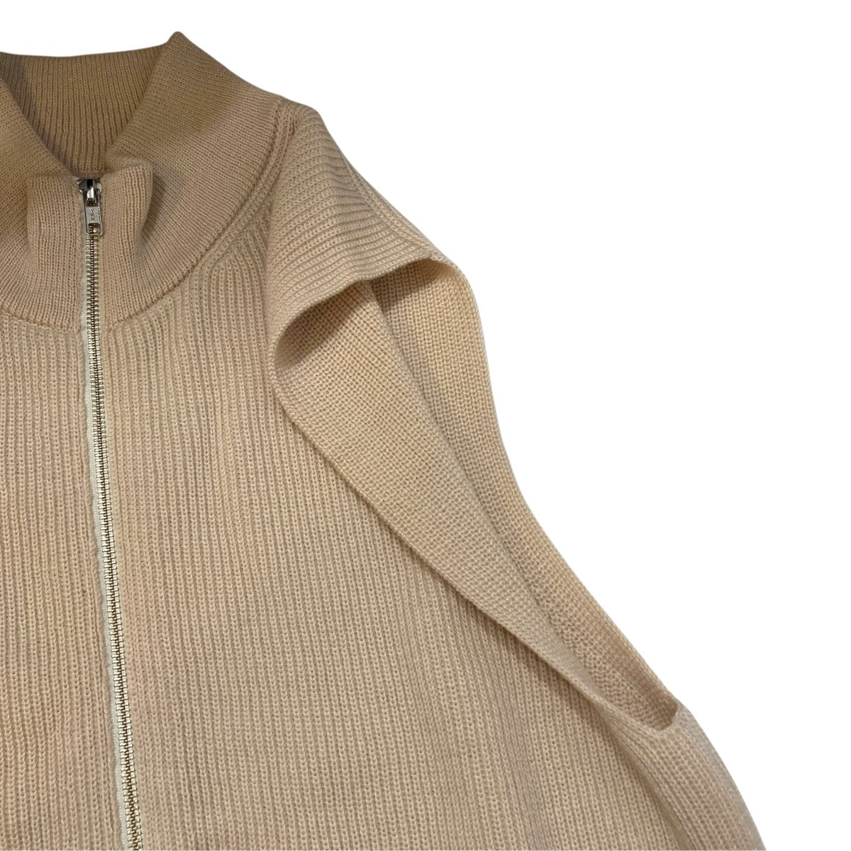 Wool Low Gauge Zipup Vestニットベスト243-91201